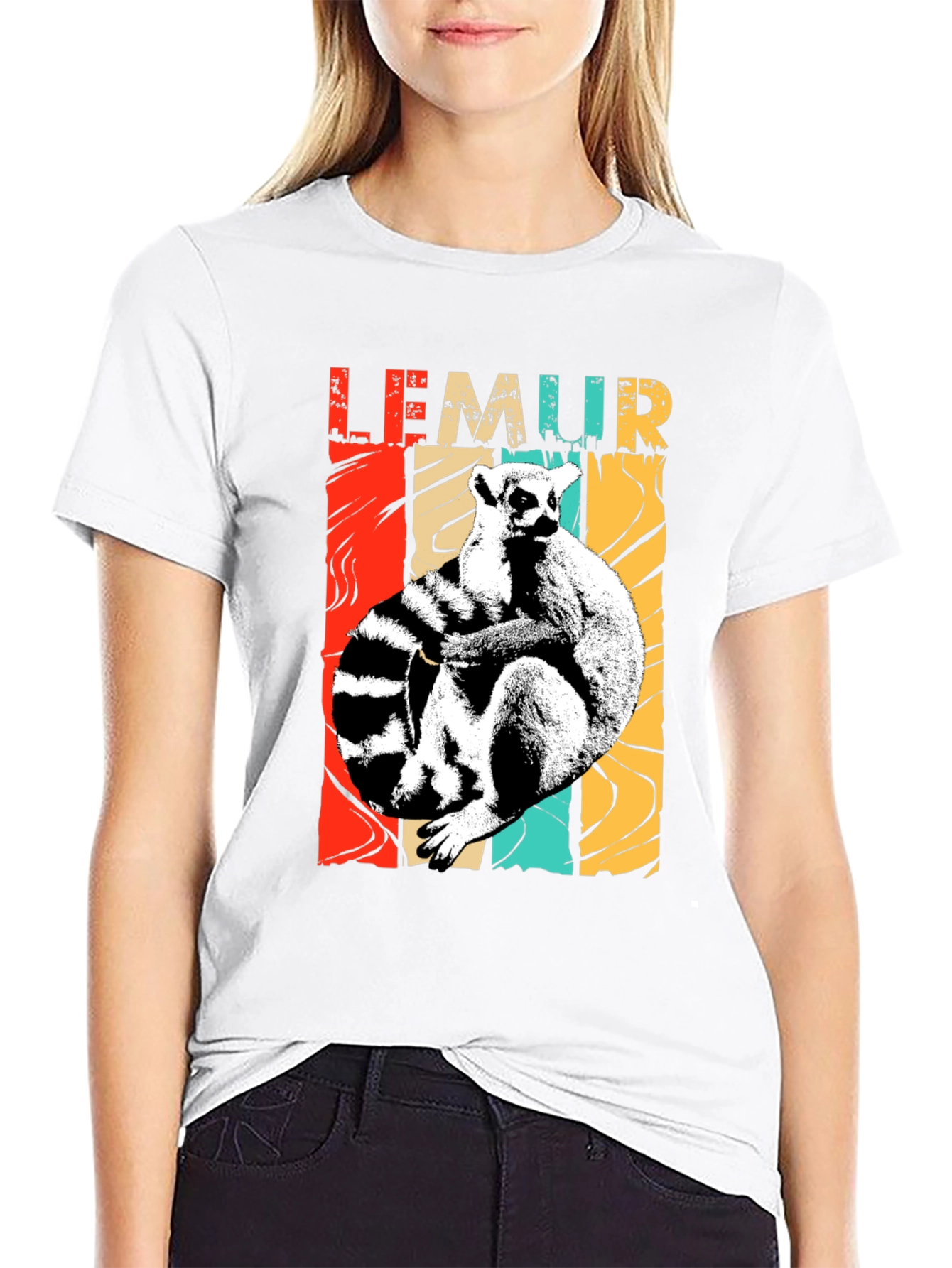 Retro Lemur T-Shirt - Unique Design