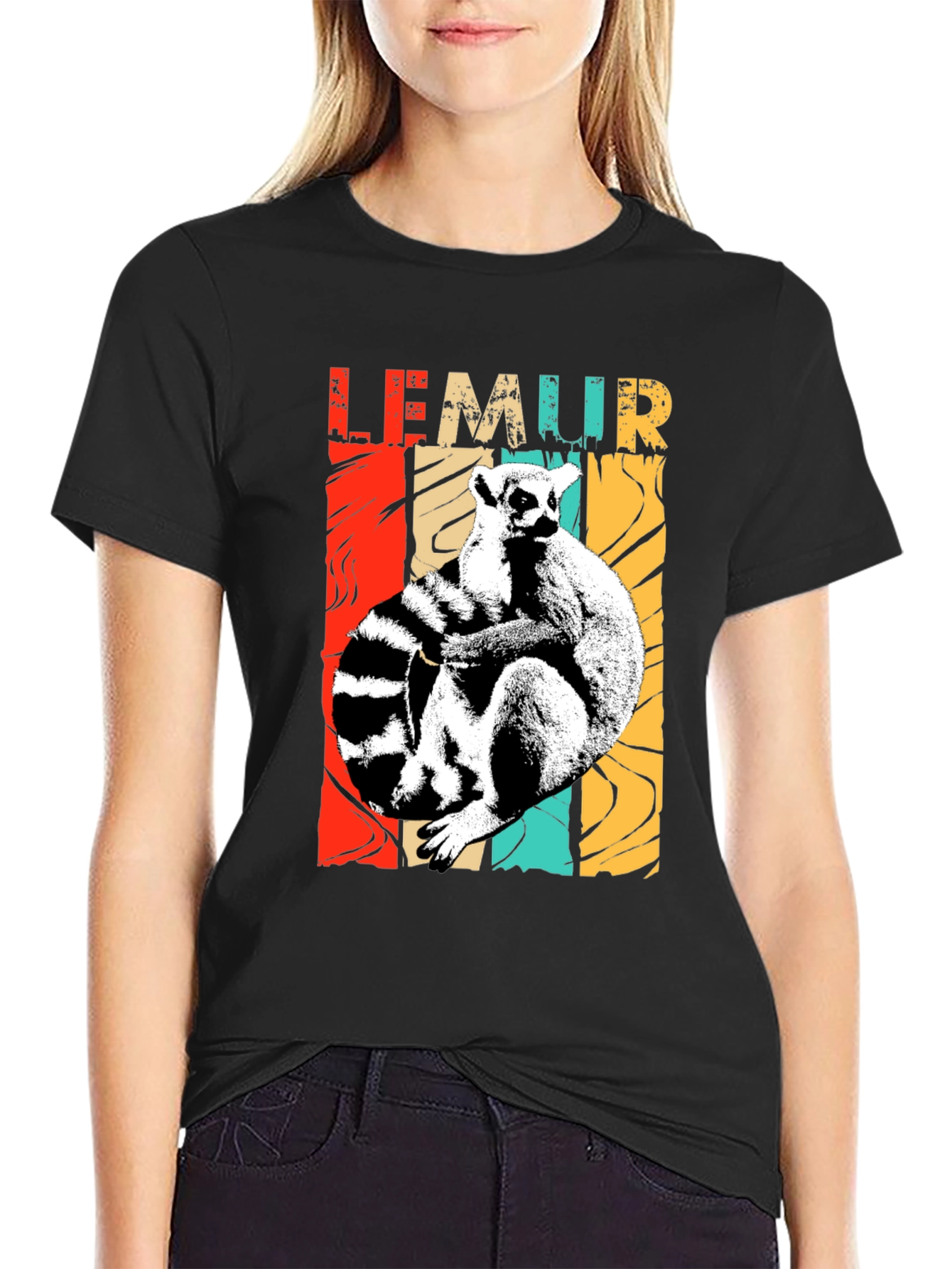 Retro Lemur T-Shirt - Unique Design