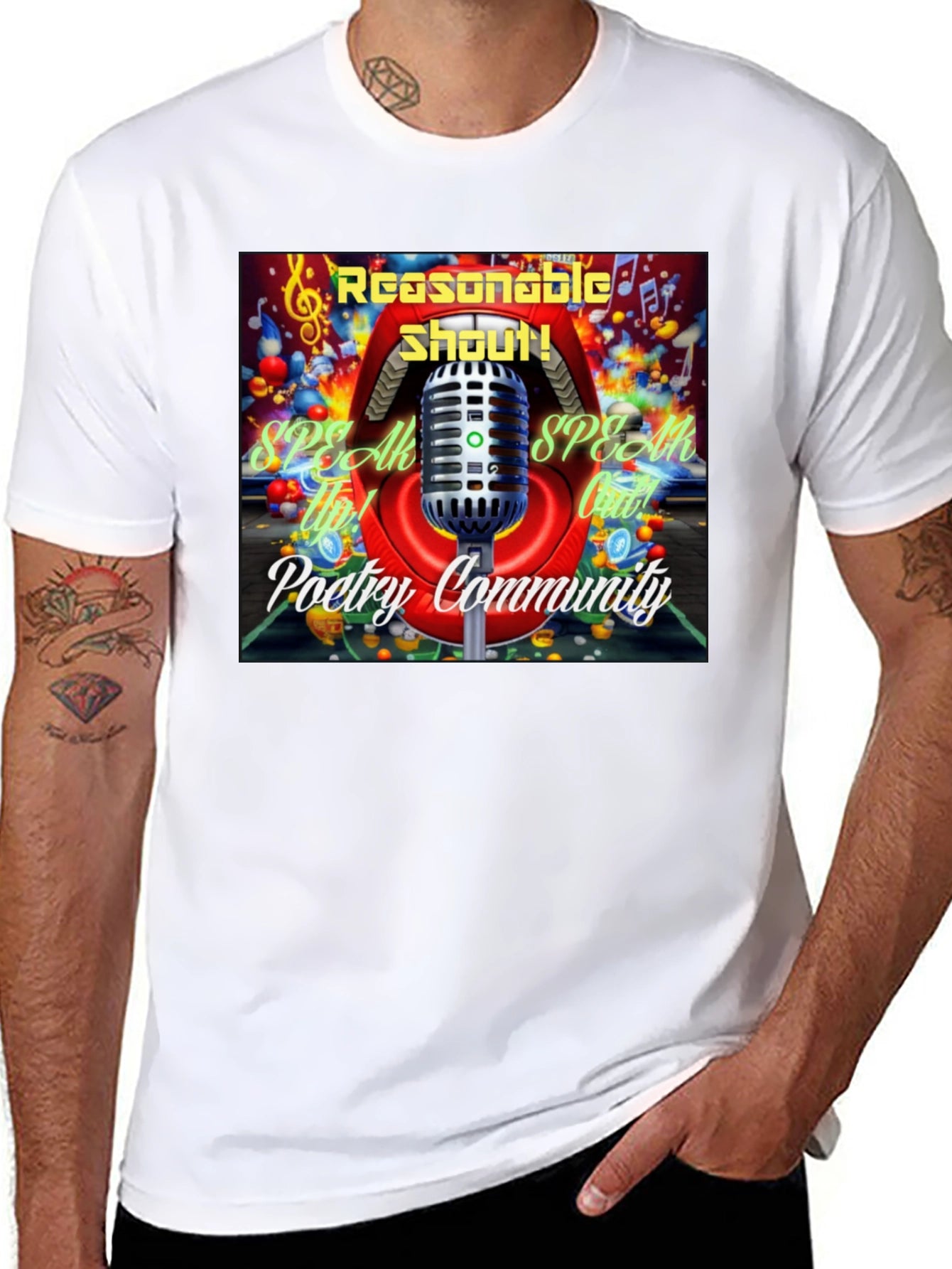 Reasonable Shout Poetry T-Shirt