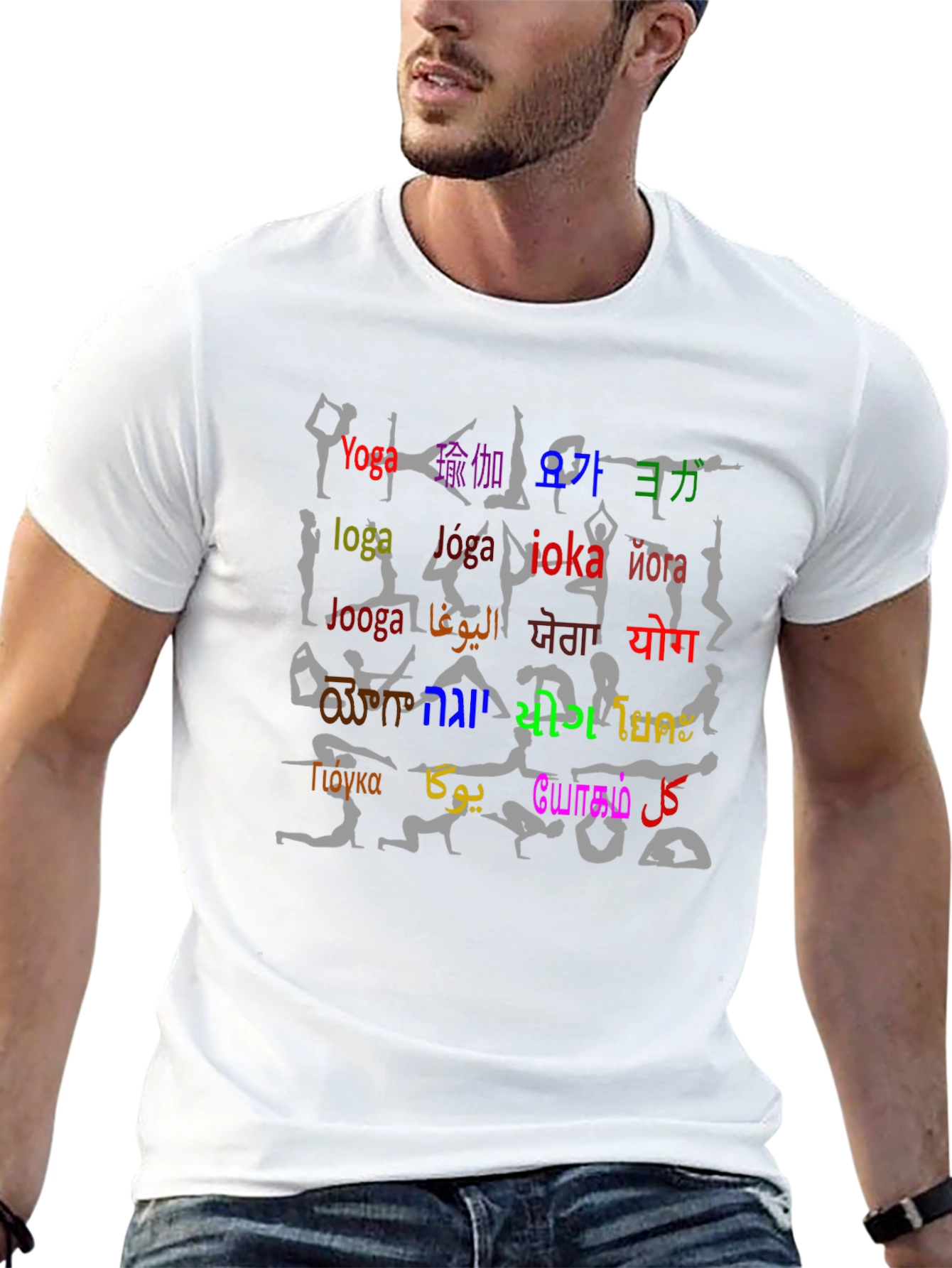 Yoga Poses T-Shirt - Meditative Global Styles