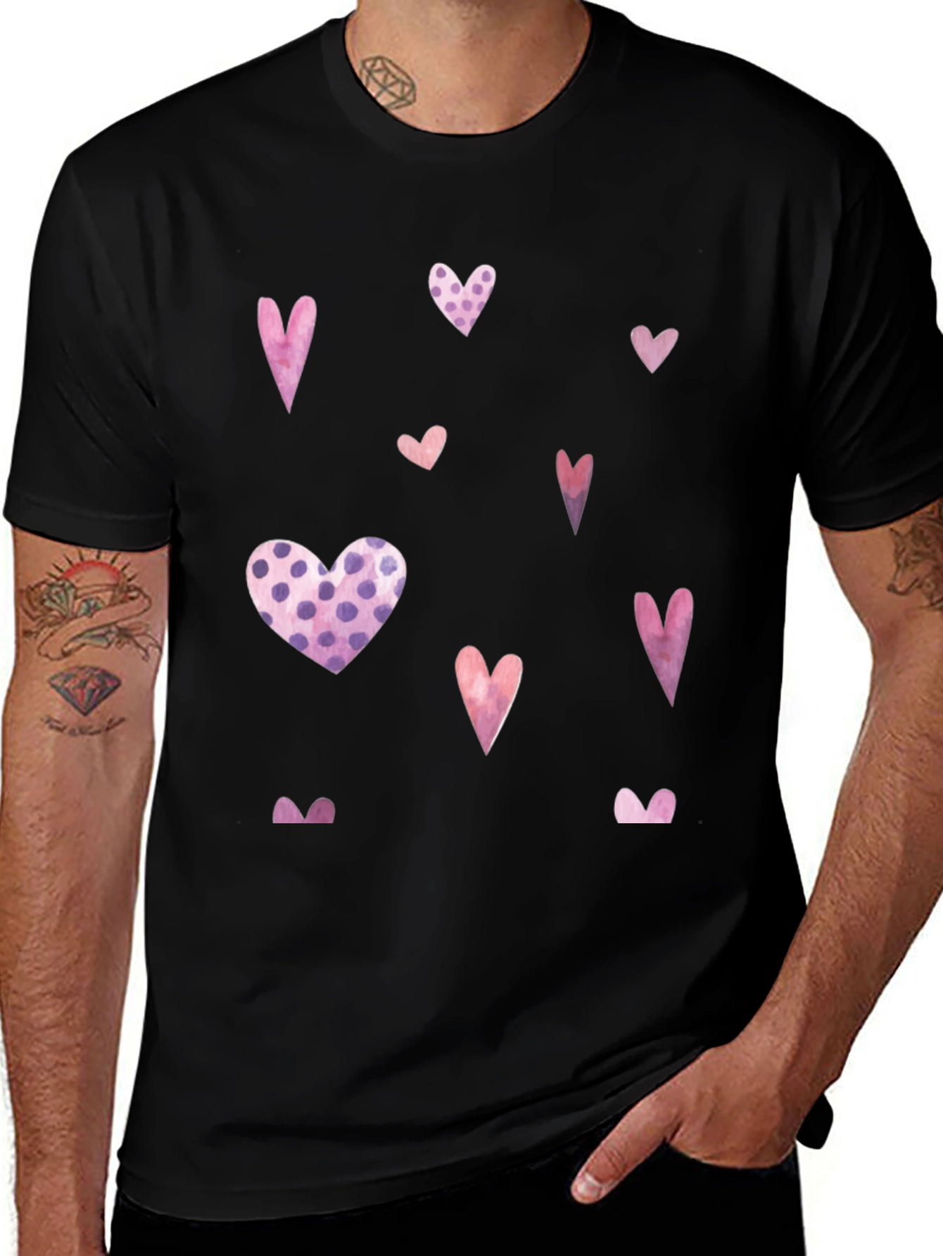 Heart Print T-Shirt - Valentines Day Ready