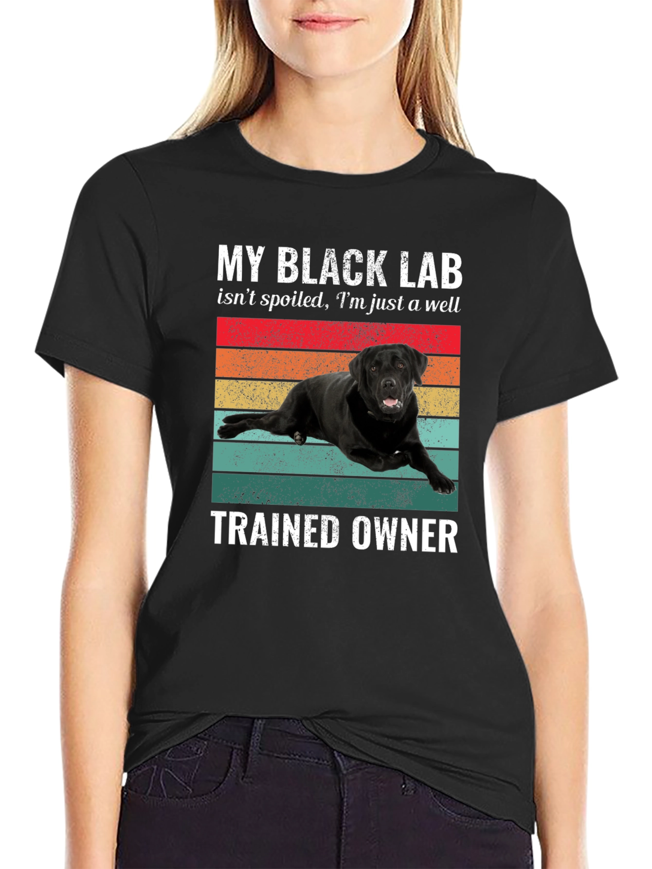 Black Lab Trained Owner T-Shirt