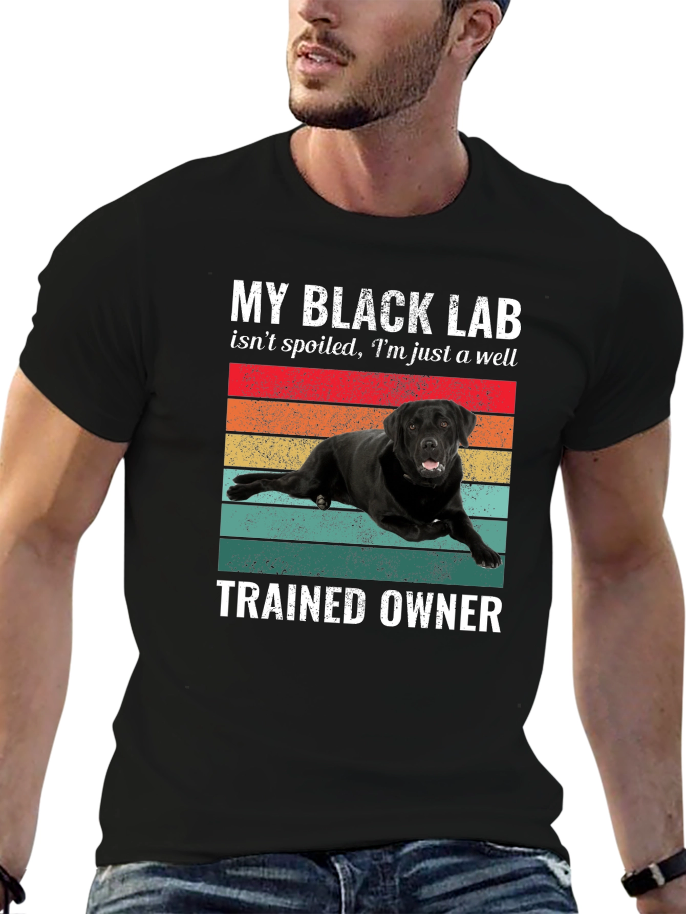 Black Lab Trained Owner T-Shirt