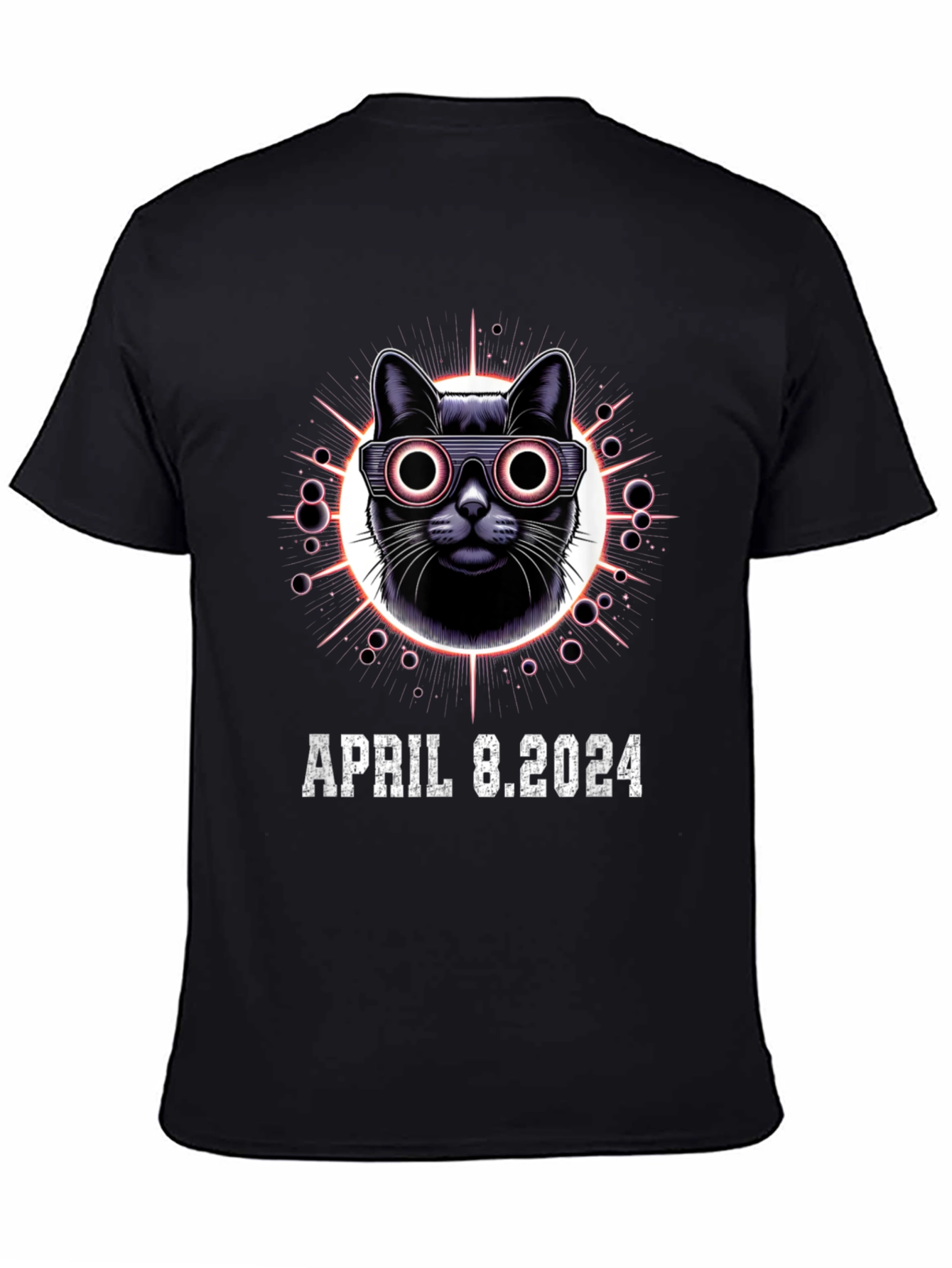 April 8 2024 Eclipse Cat T-Shirt