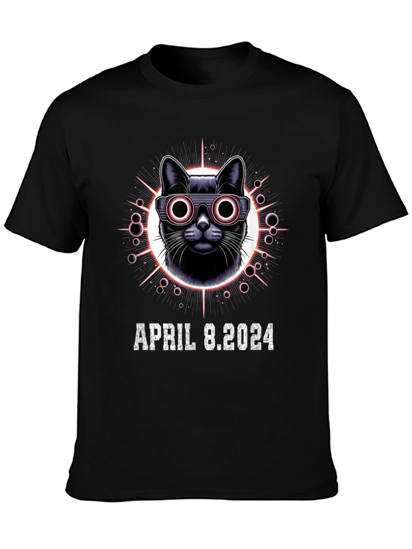 April 8 2024 Eclipse Cat T-Shirt
