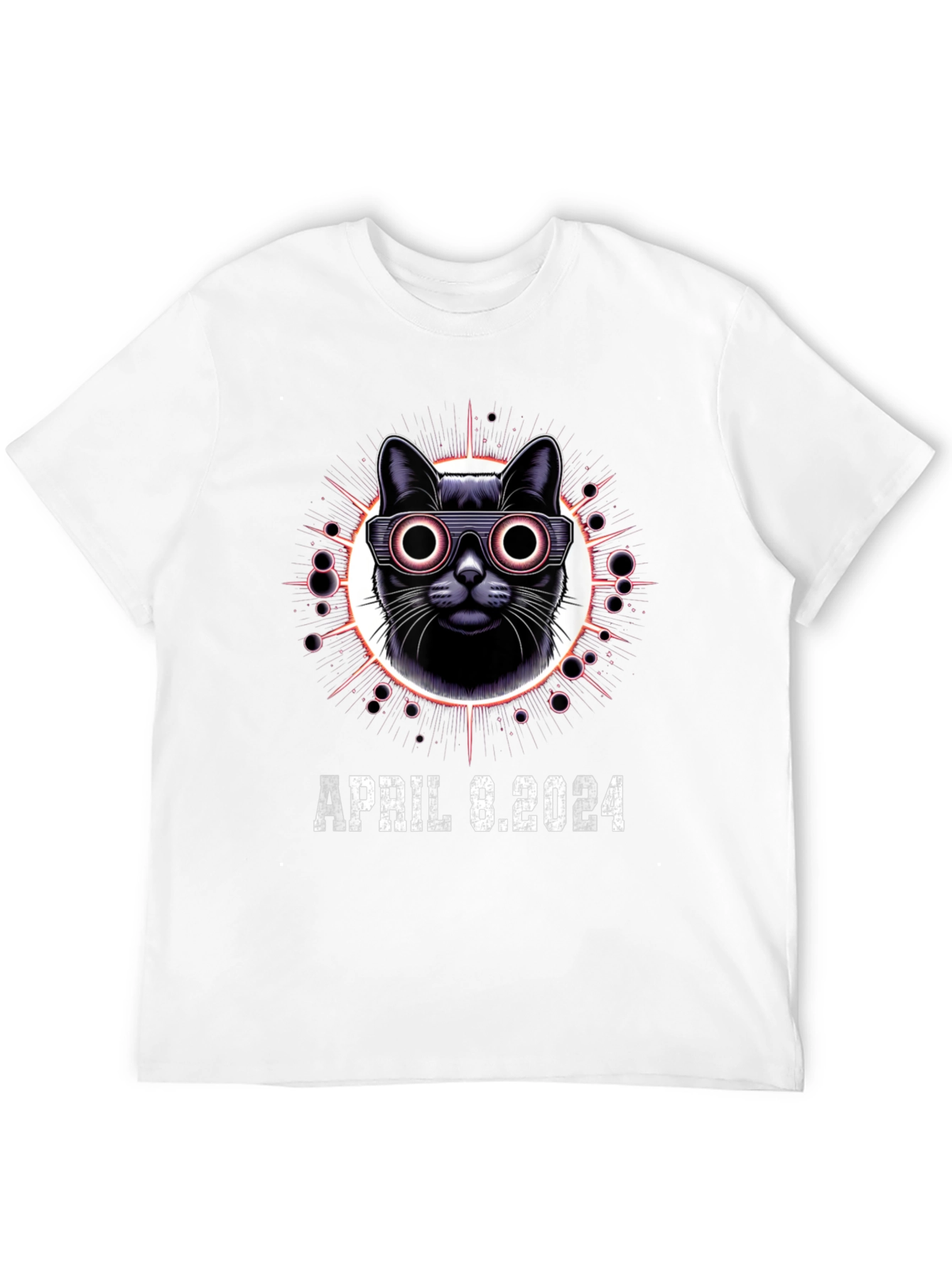 April 8 2024 Eclipse Cat T-Shirt