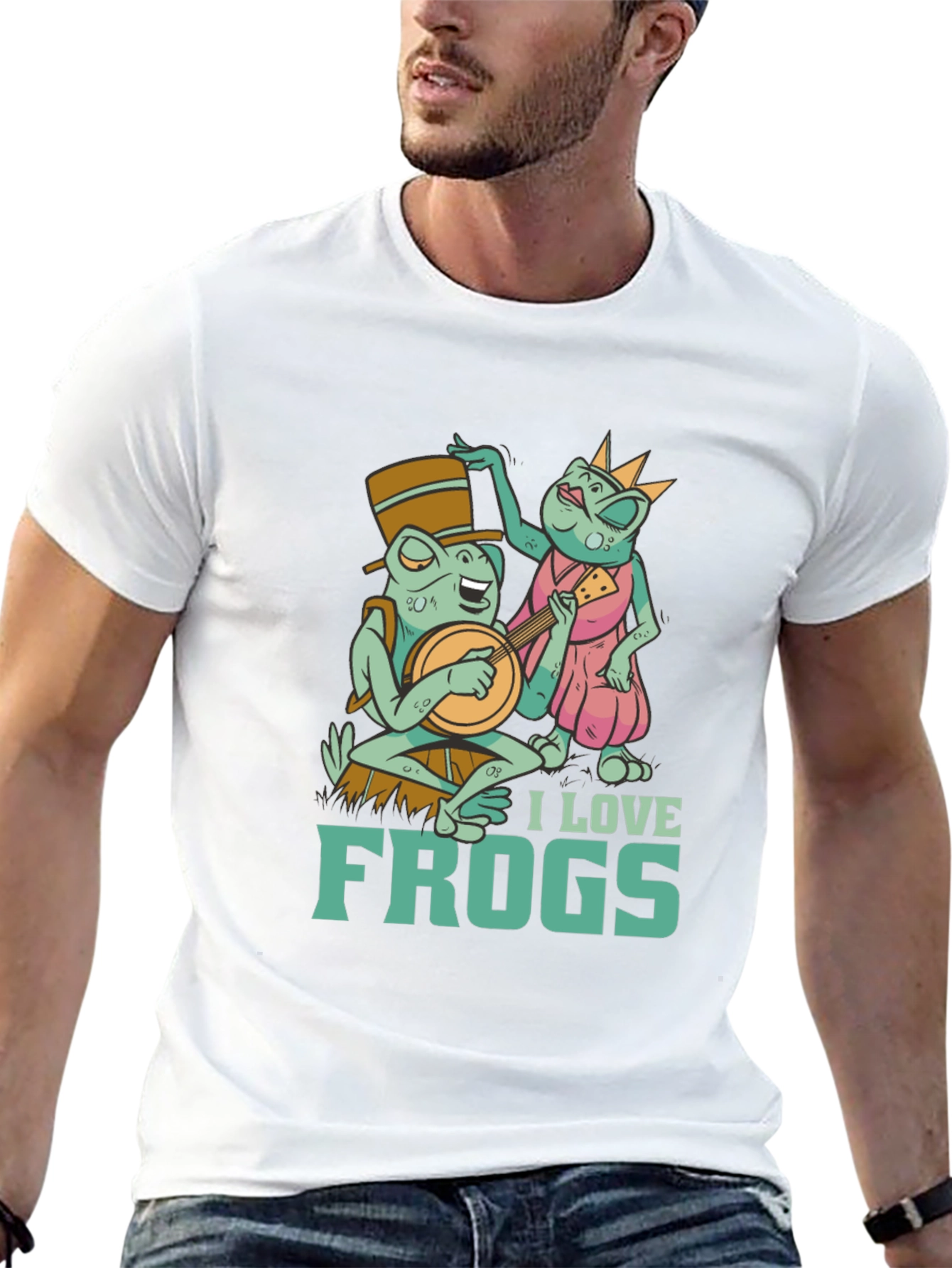 I Love Frogs Graphic Tee