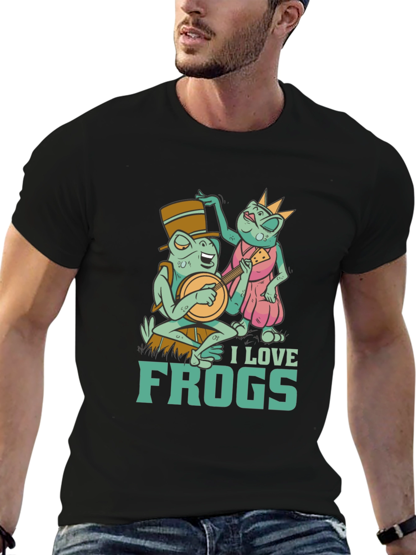 I Love Frogs Graphic Tee