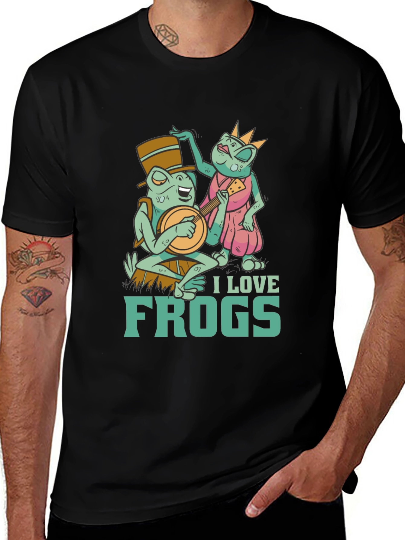 I Love Frogs Graphic Tee