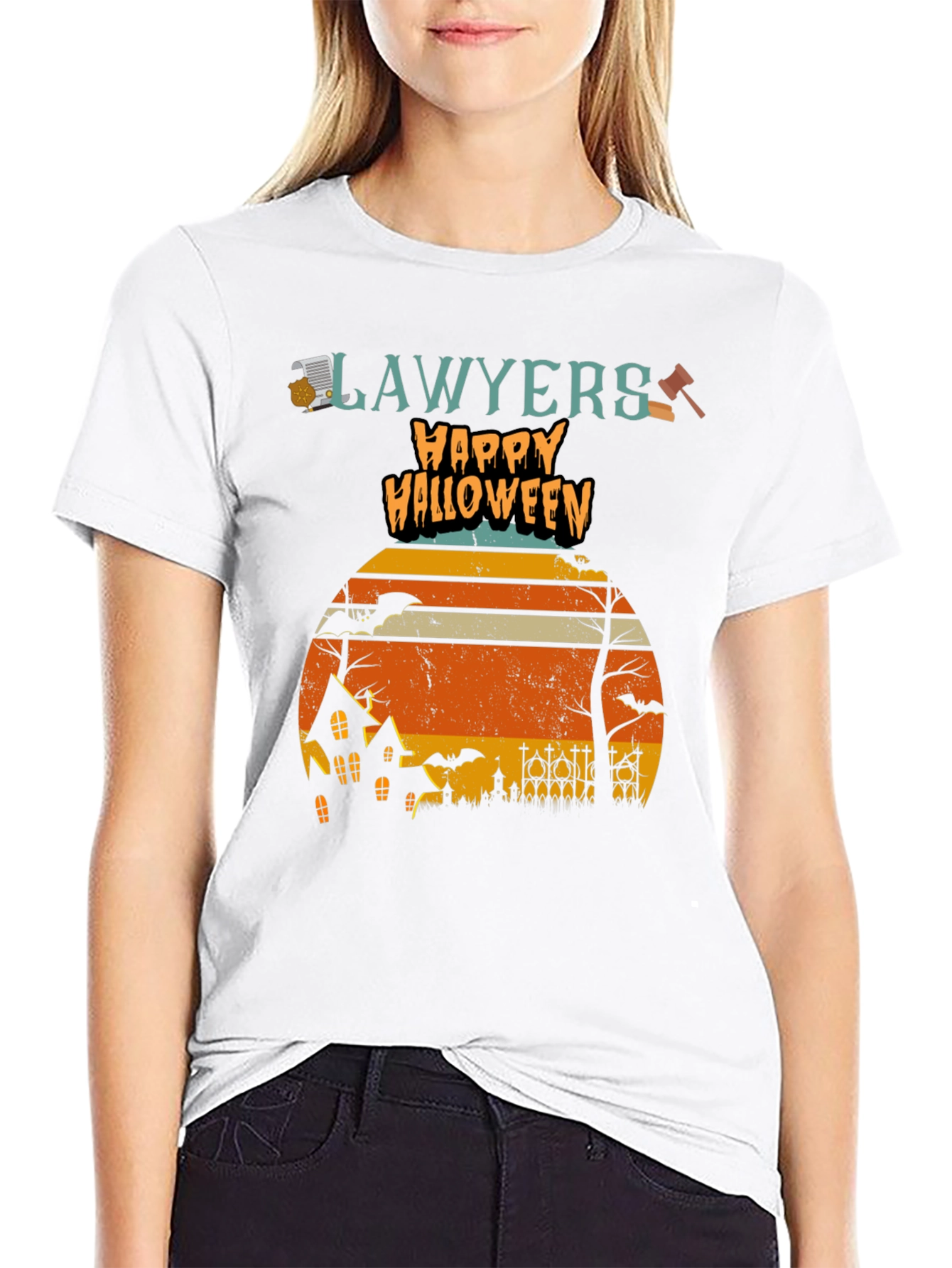 Lawyers Happy Halloween Graphic T-Shirt