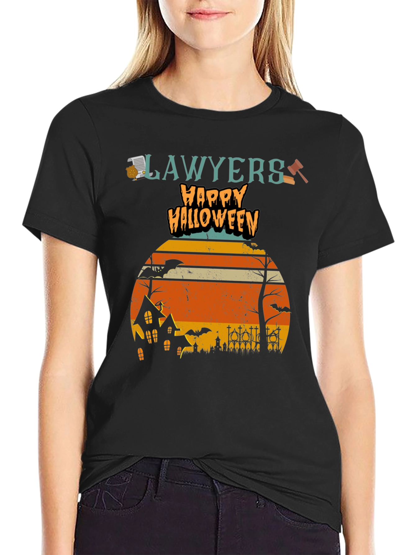 Lawyers Happy Halloween Graphic T-Shirt