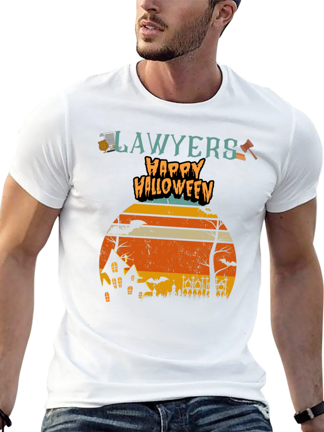Lawyers Happy Halloween Graphic T-Shirt