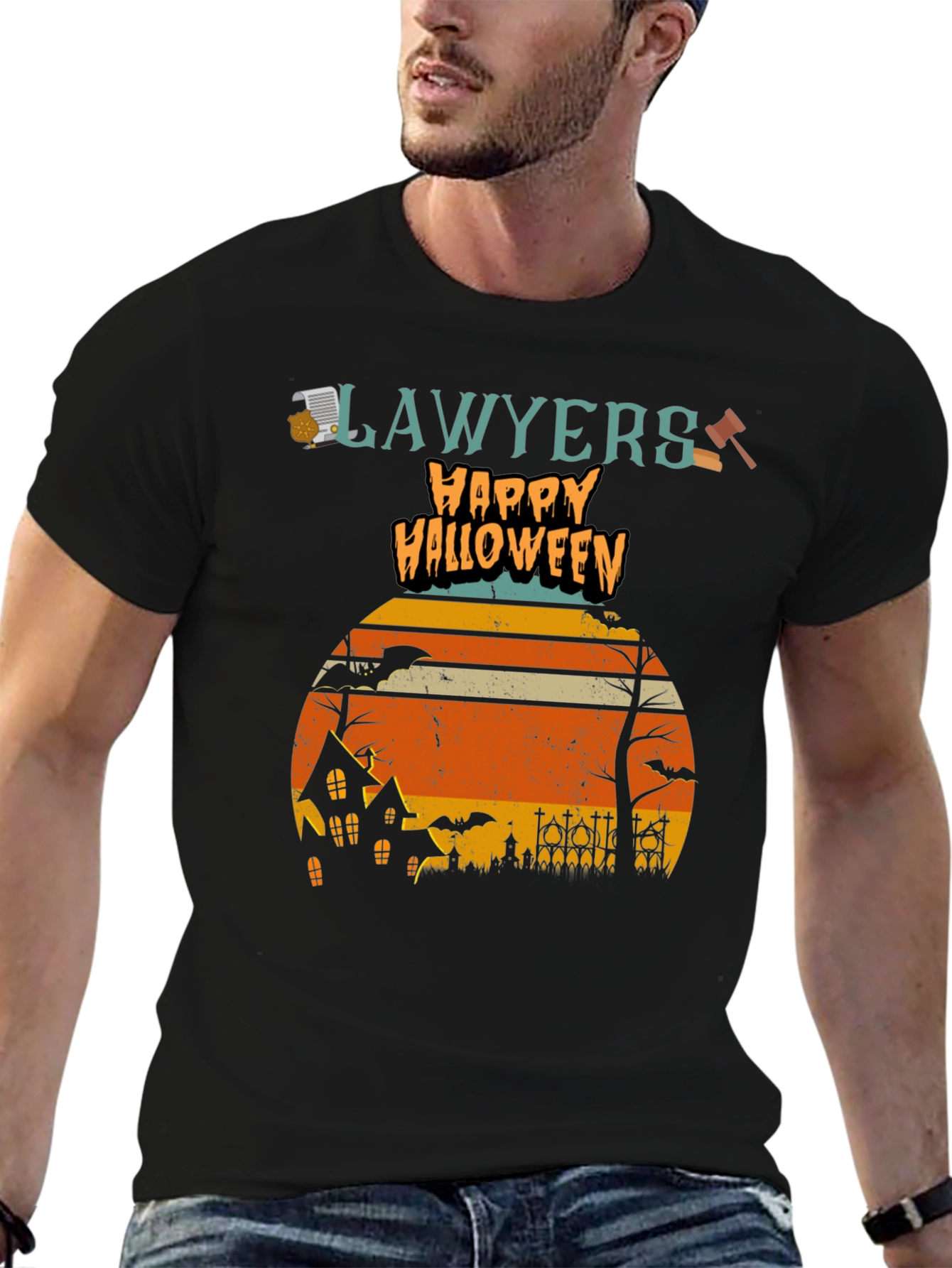 Lawyers Happy Halloween Graphic T-Shirt