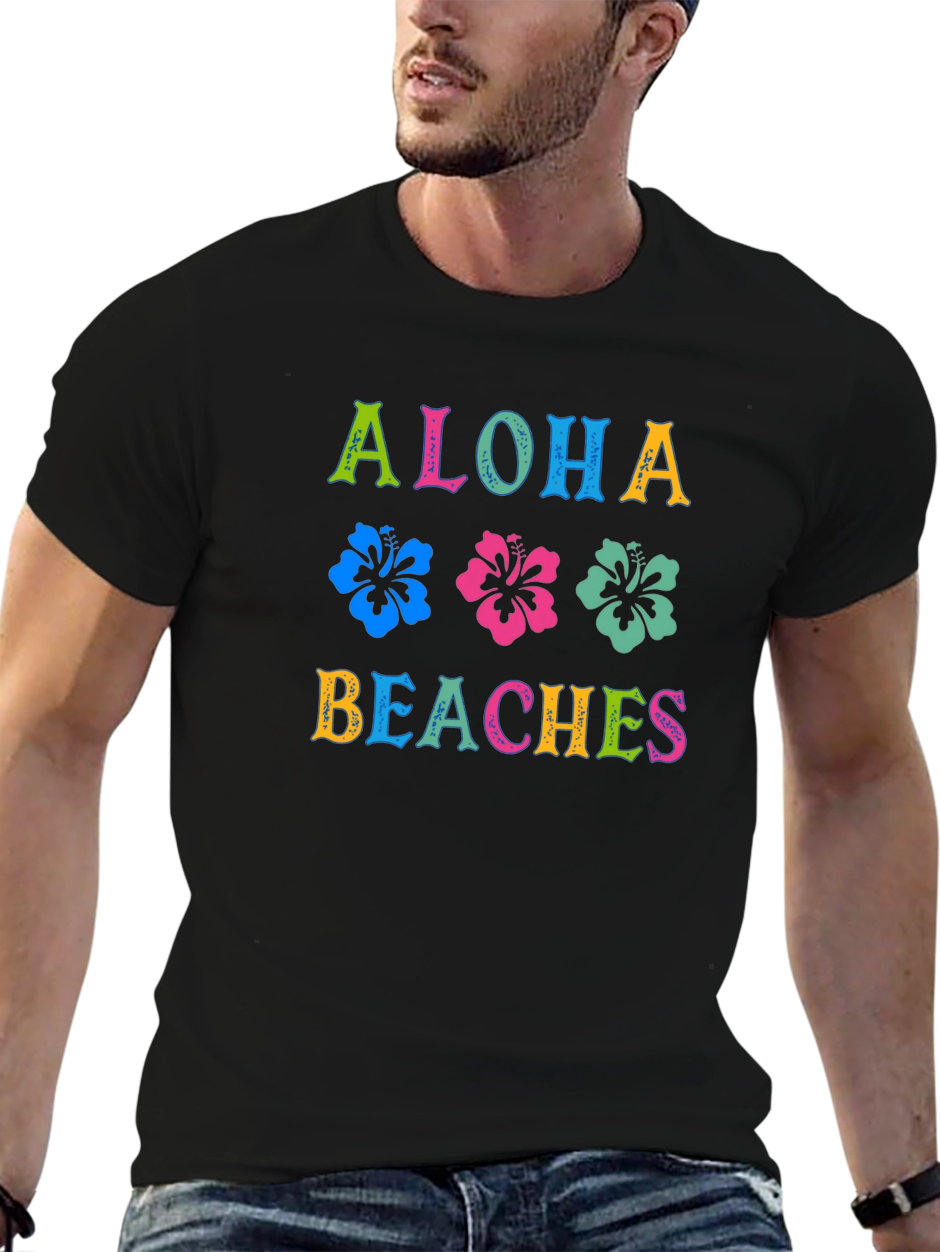 Aloha Beaches Graphic Tee | Tropical Summer Shirt