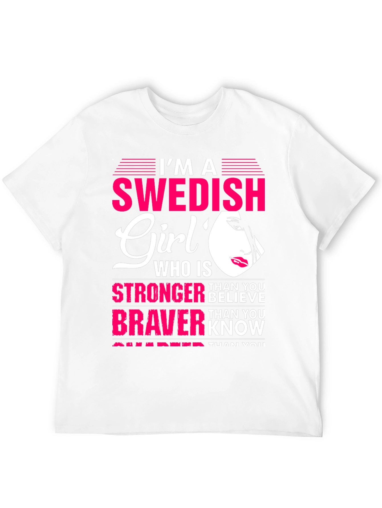 Swedish Girl Graphic Tee - Strong & Brave