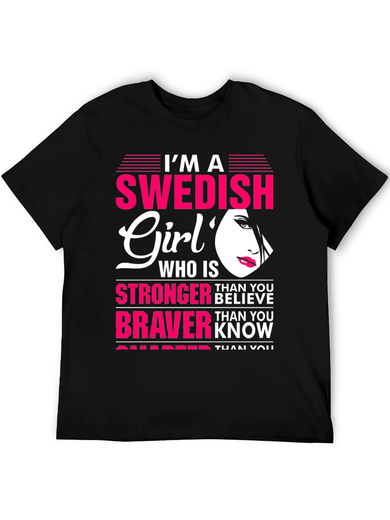 Swedish Girl Graphic Tee - Strong & Brave