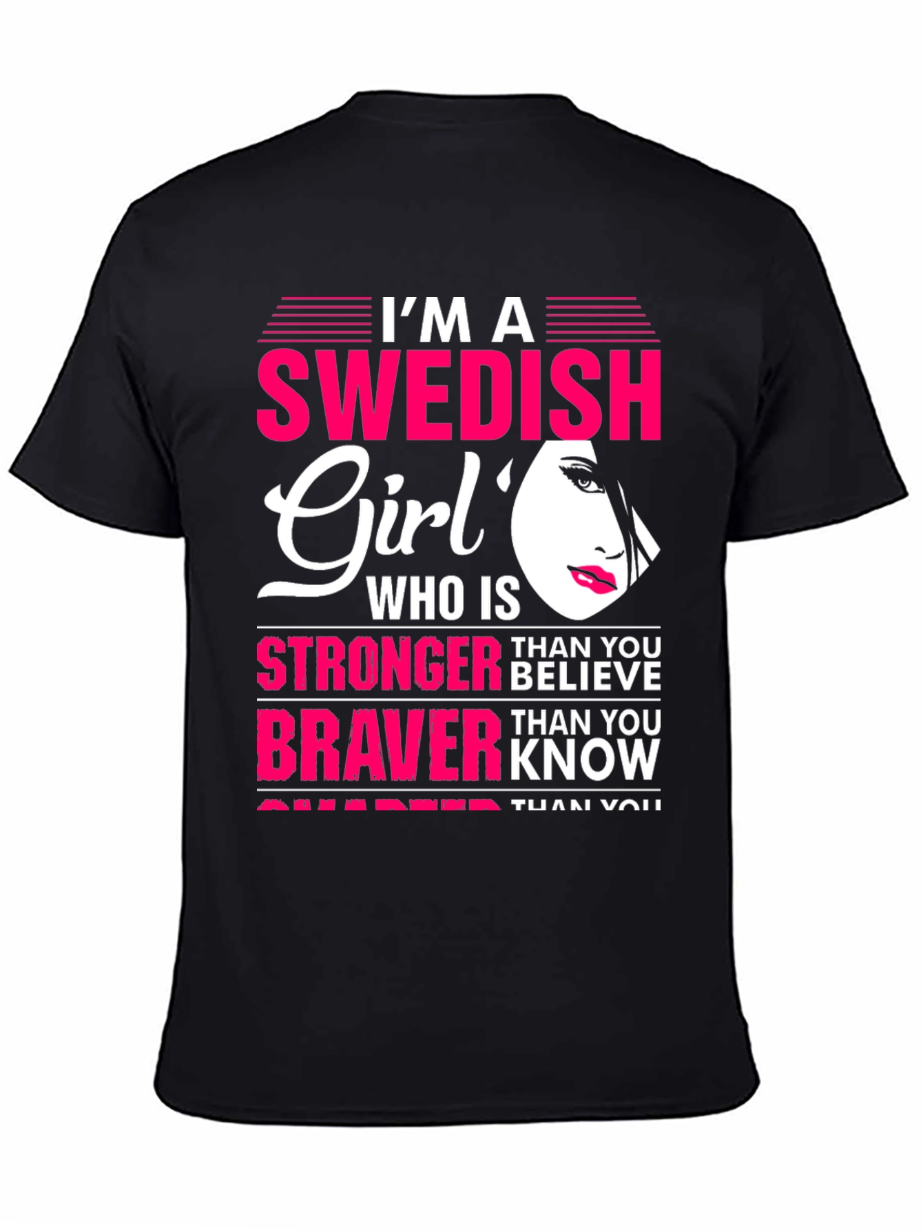 Swedish Girl Graphic Tee - Strong & Brave