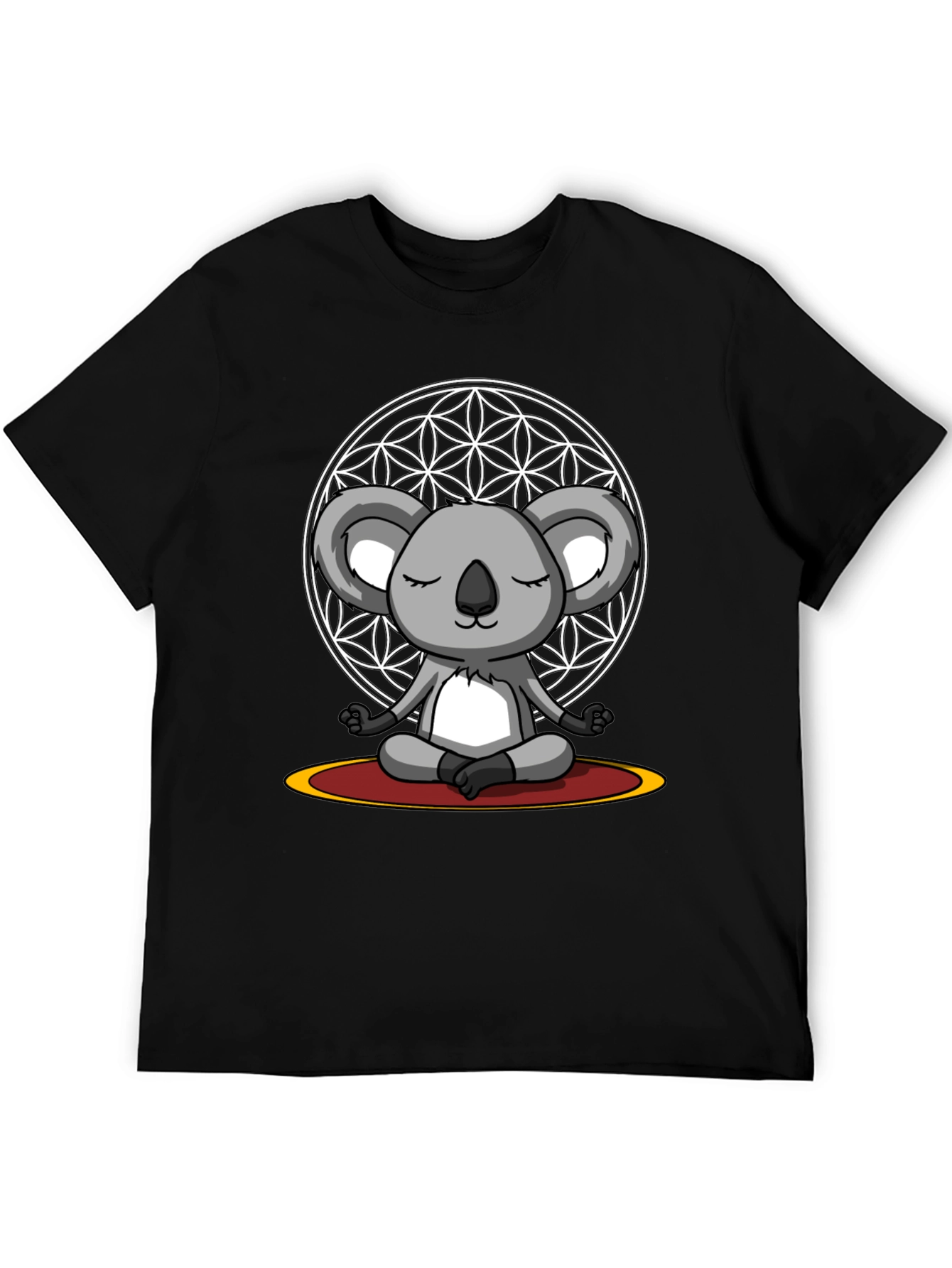 Meditating Koala Bear Graphic Tee - Zen Vibes