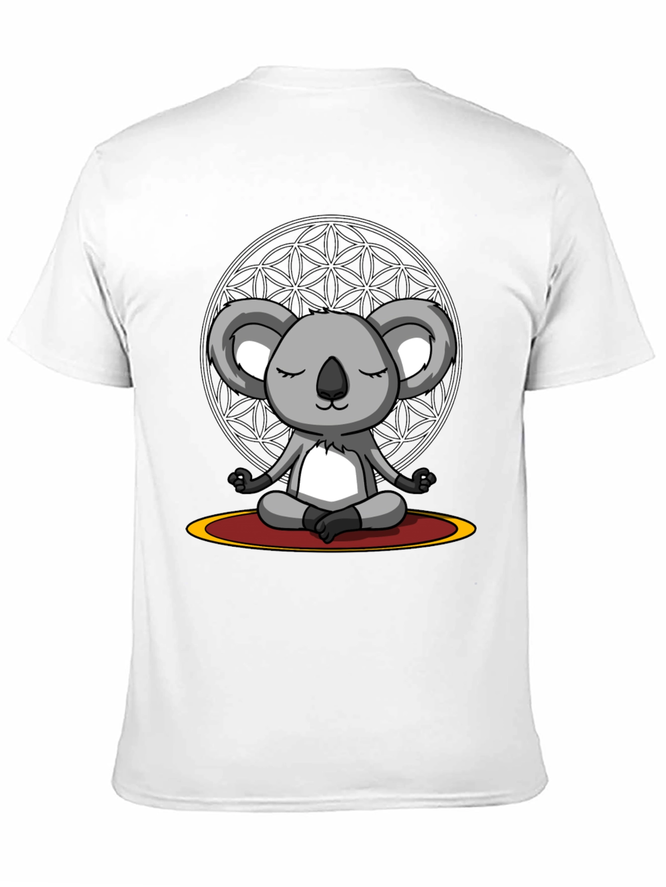 Meditating Koala Bear Graphic Tee - Zen Vibes