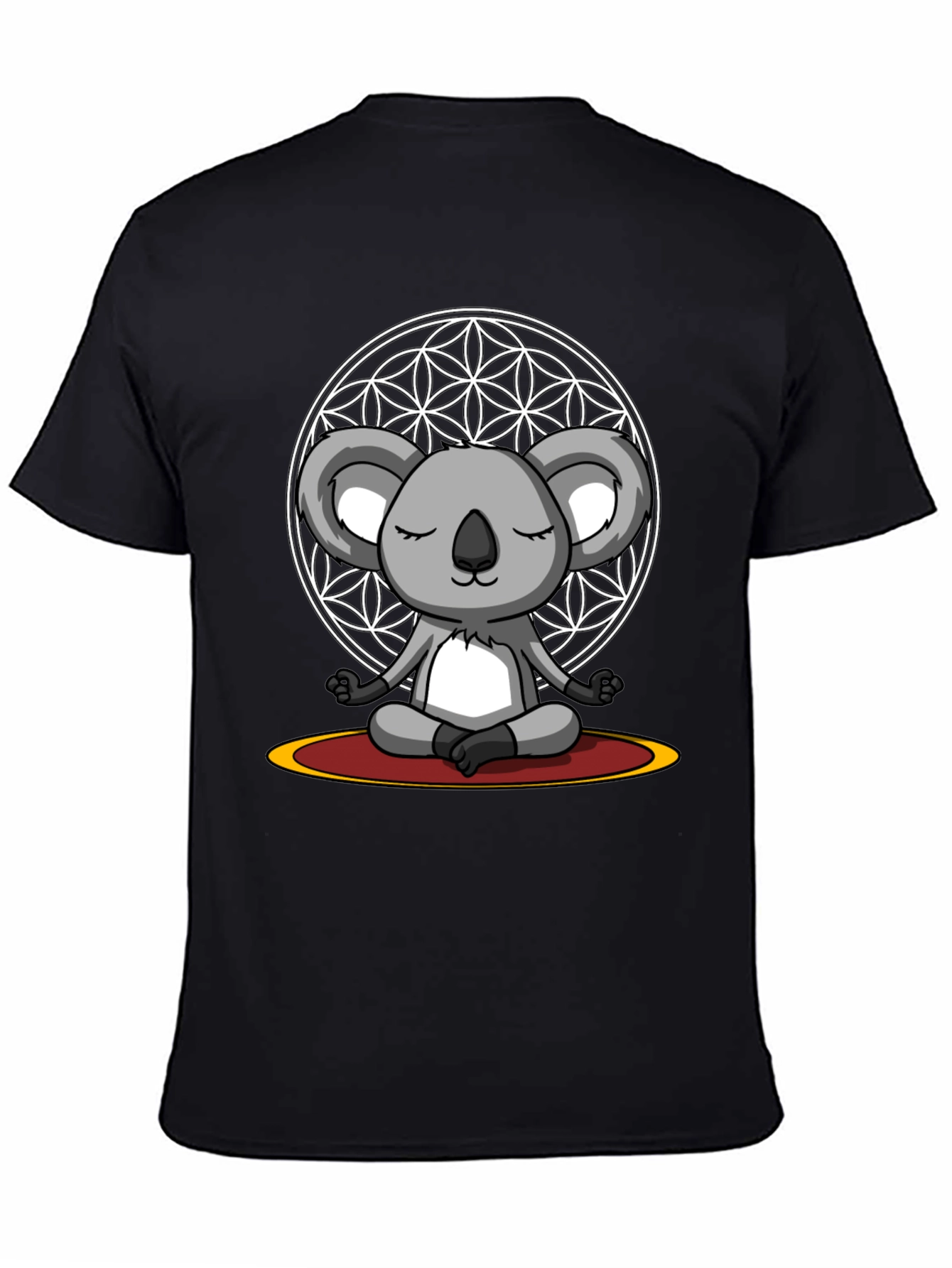 Meditating Koala Bear Graphic Tee - Zen Vibes