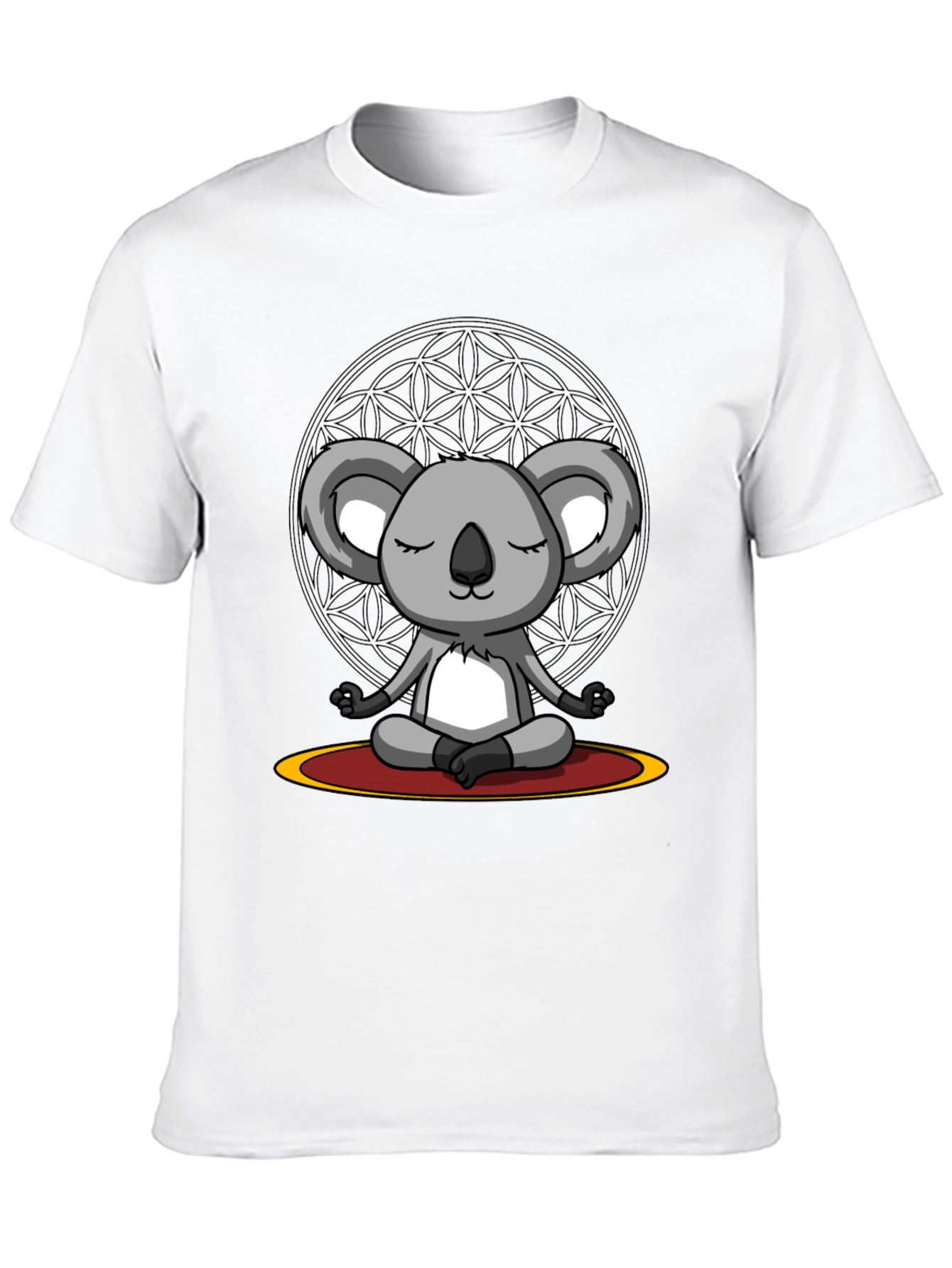 Meditating Koala Bear Graphic Tee - Zen Vibes