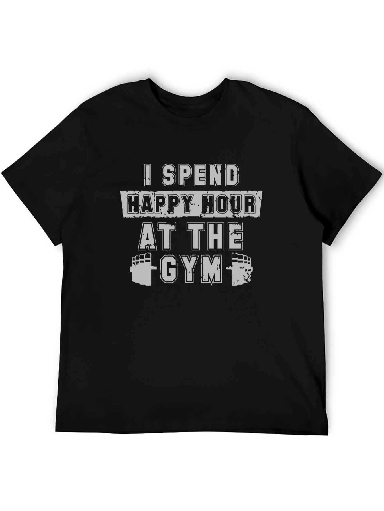Gym Happy Hour Graphic T-Shirt