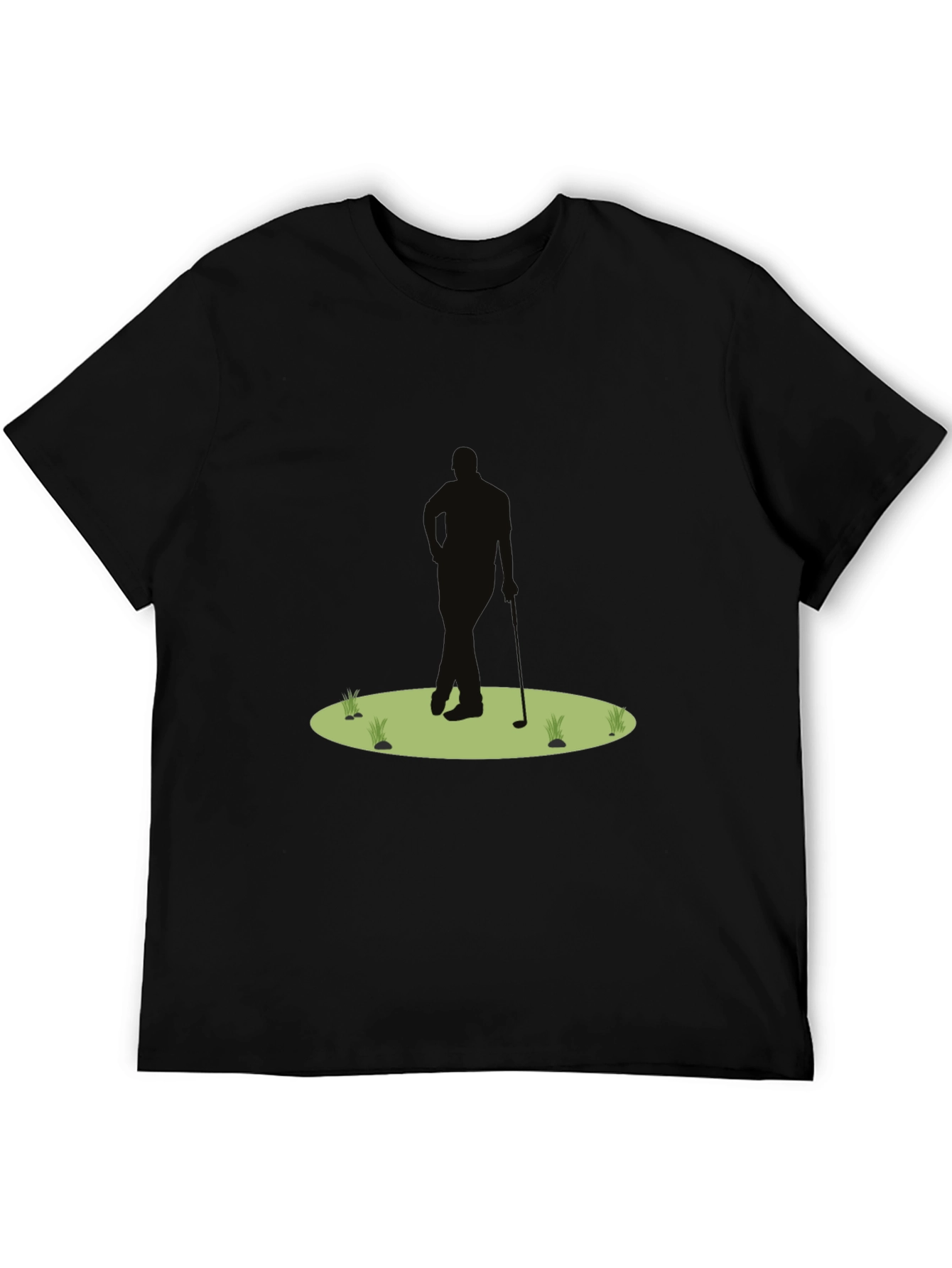 Golf Silhouette Black T-Shirt