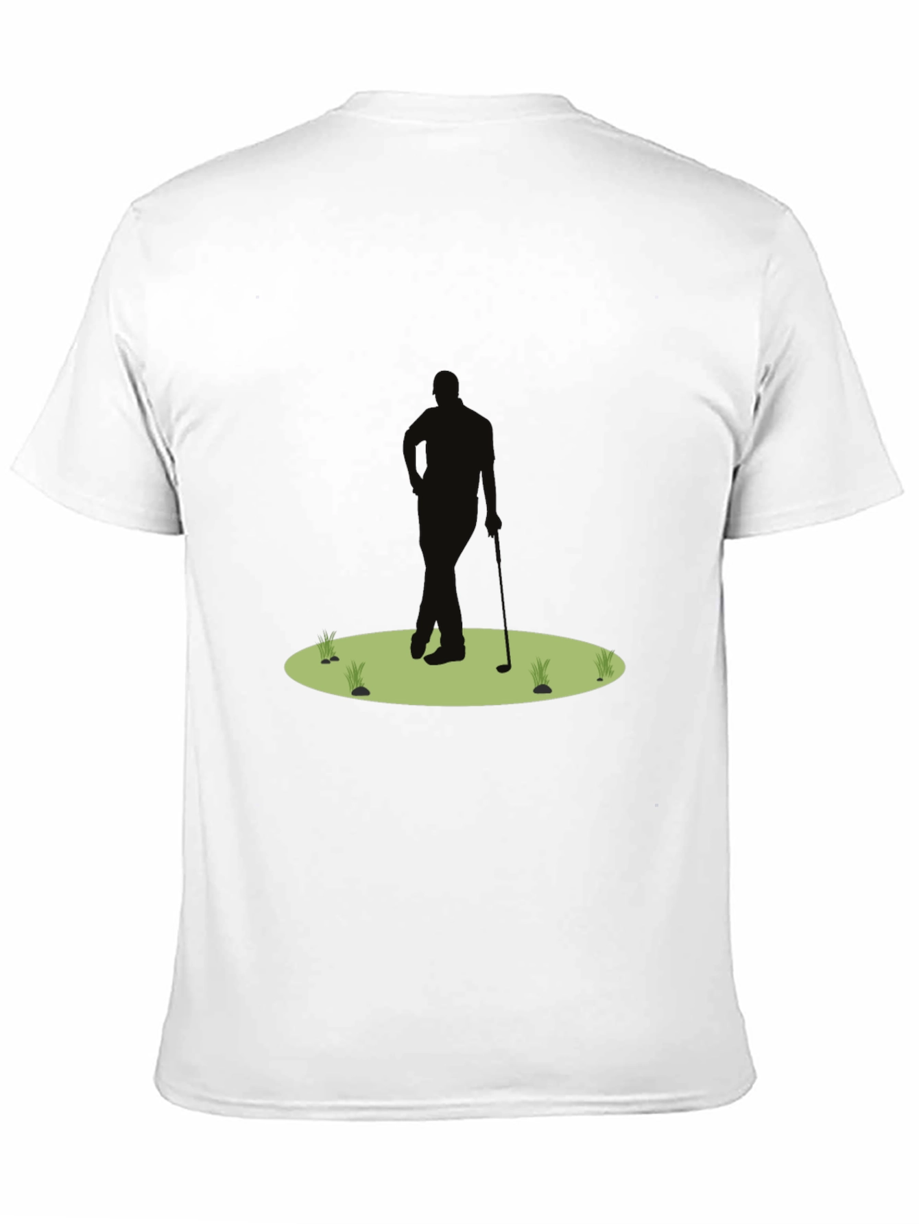 Golf Silhouette Black T-Shirt