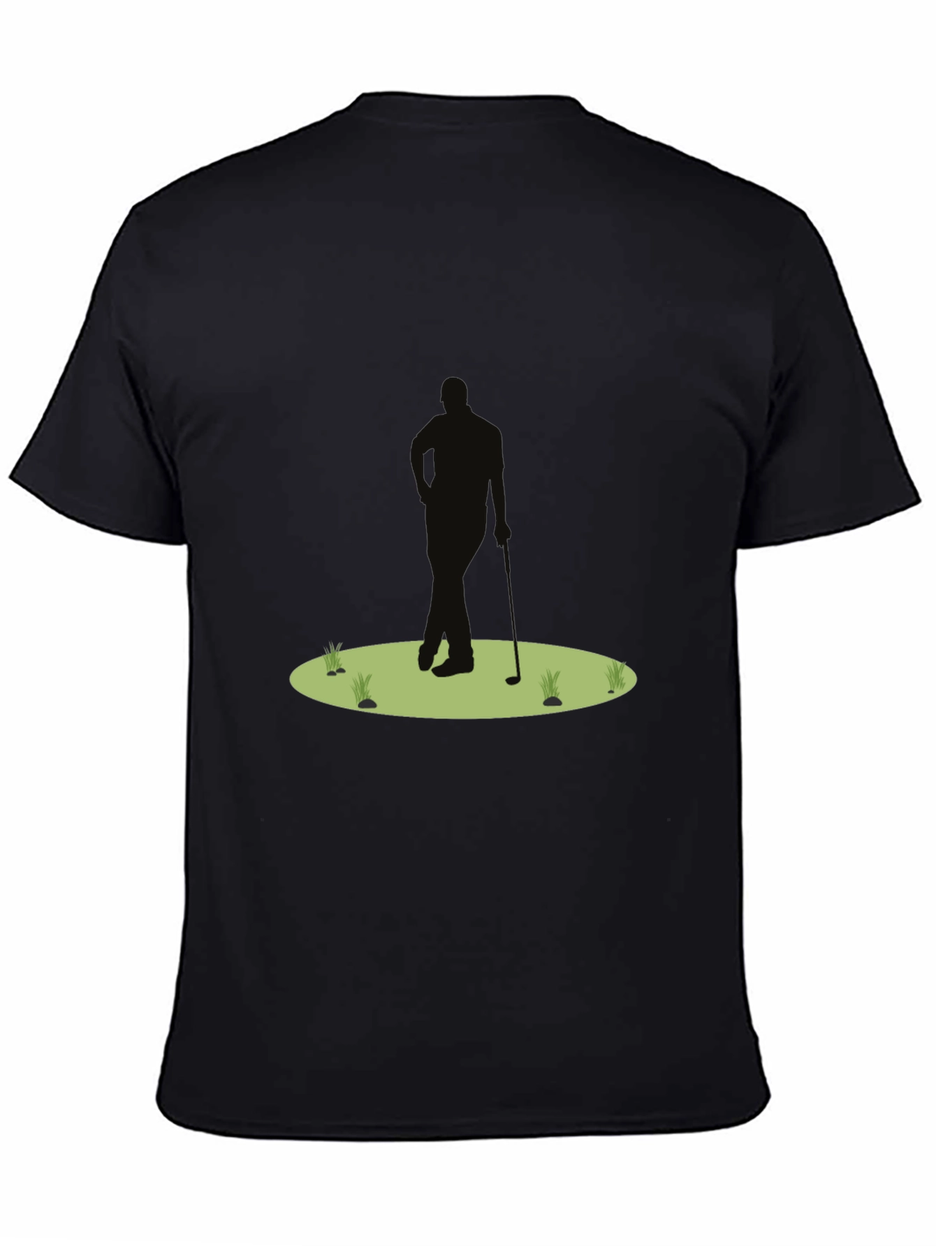Golf Silhouette Black T-Shirt