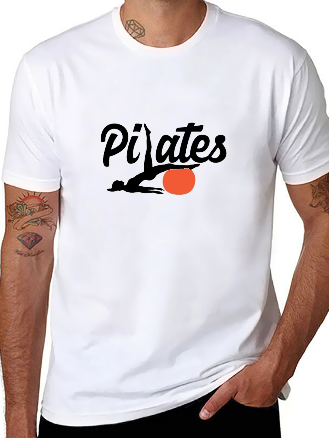 Pilates Graphic Tee - Soft Cotton Casual Shirt