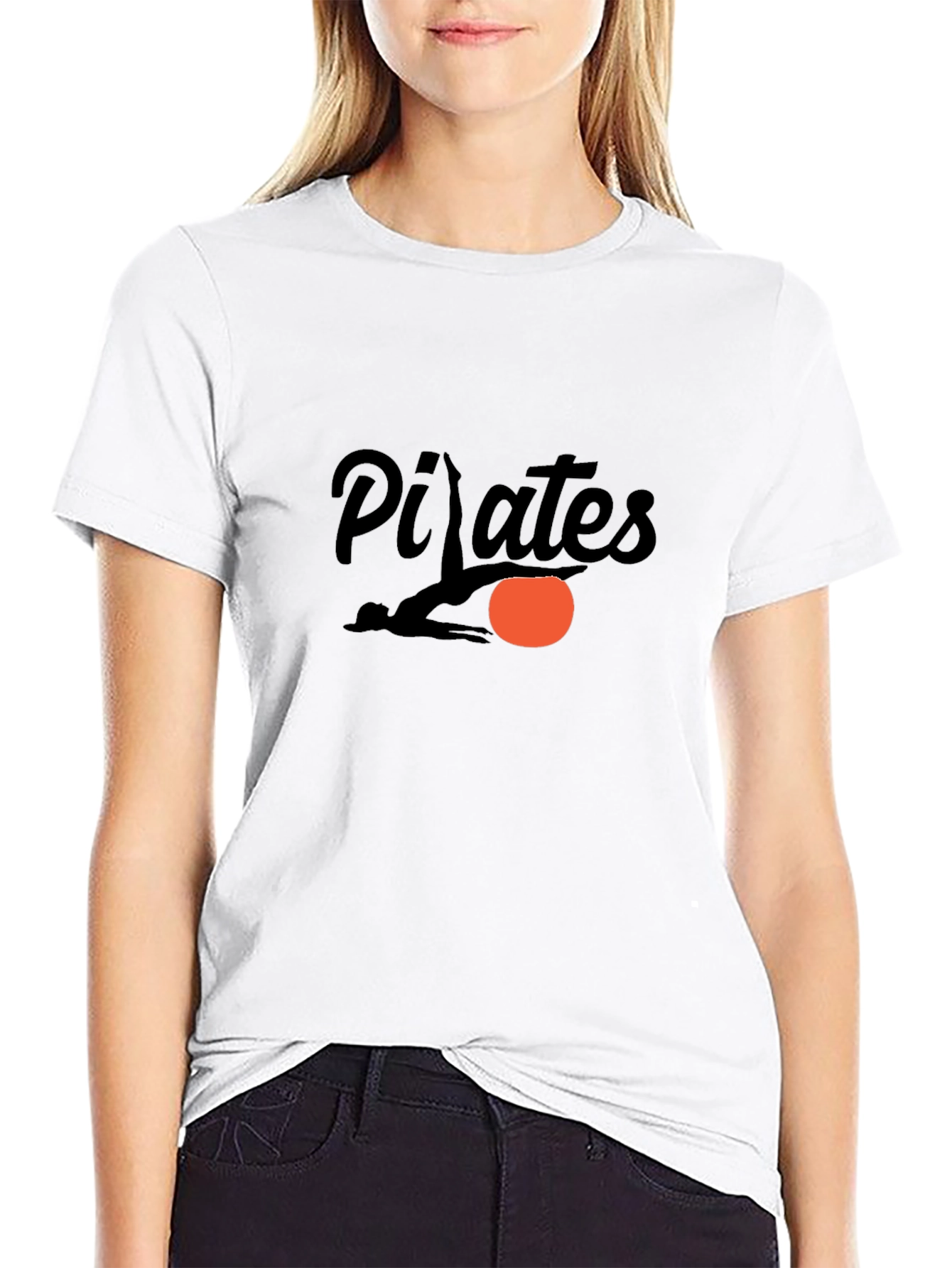 Pilates Graphic Tee - Soft Cotton Casual Shirt