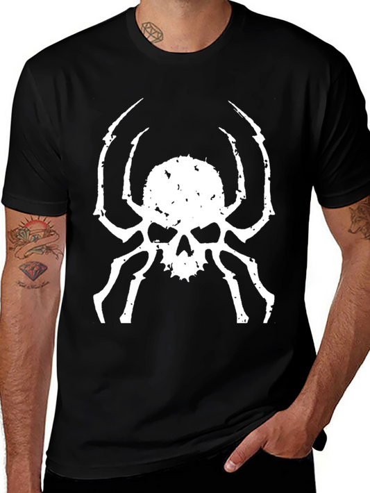 Skull Spider Graphic Tee - Mens Black T-Shirt