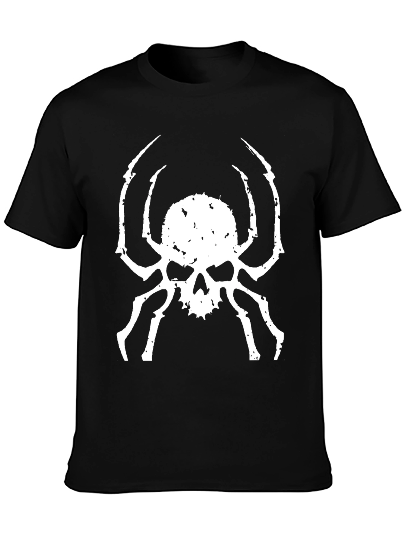 Skull Spider Graphic Tee - Mens Black T-Shirt