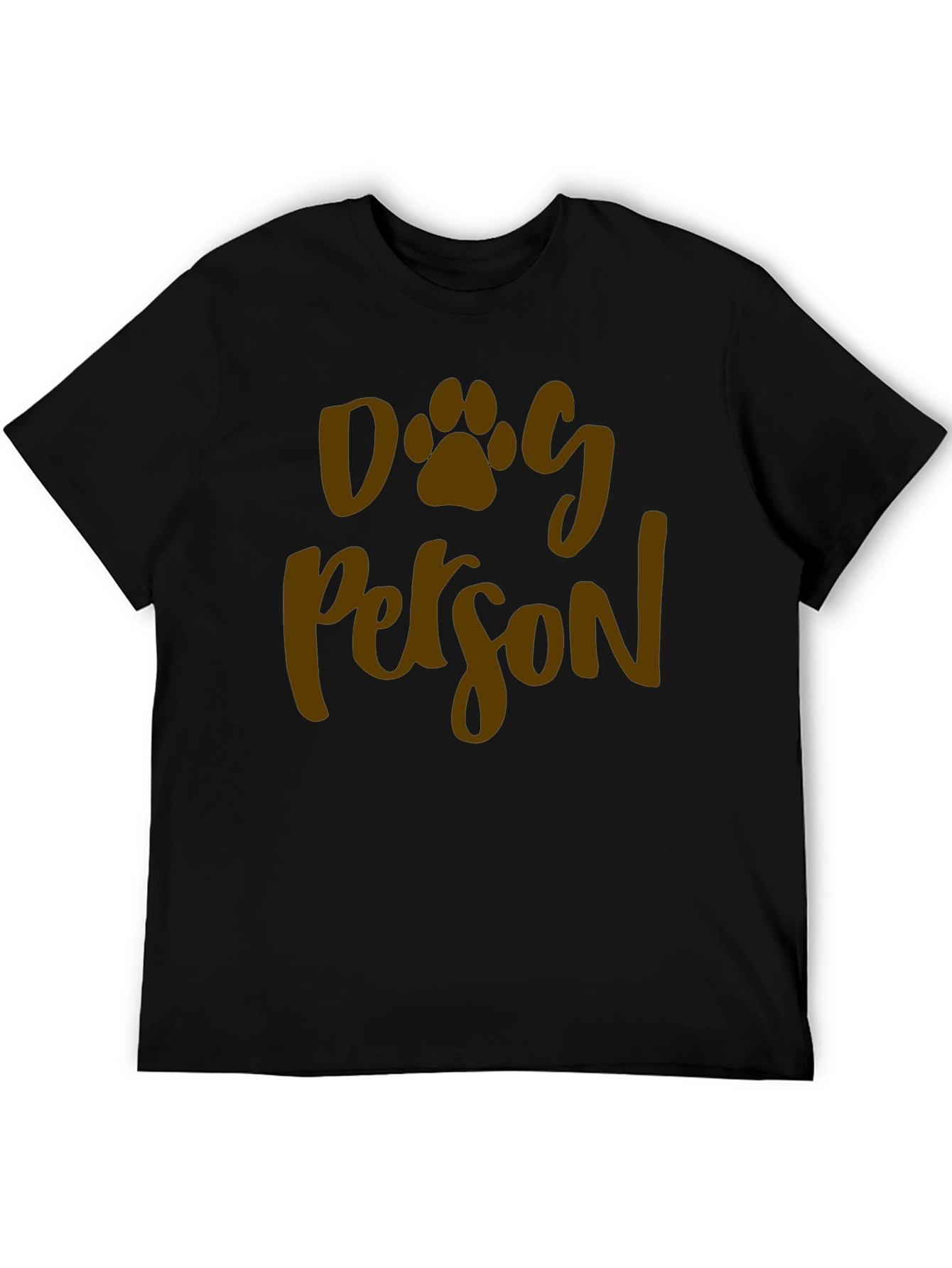 Dog Person Graphic Tee -  Unisex Black T-Shirt