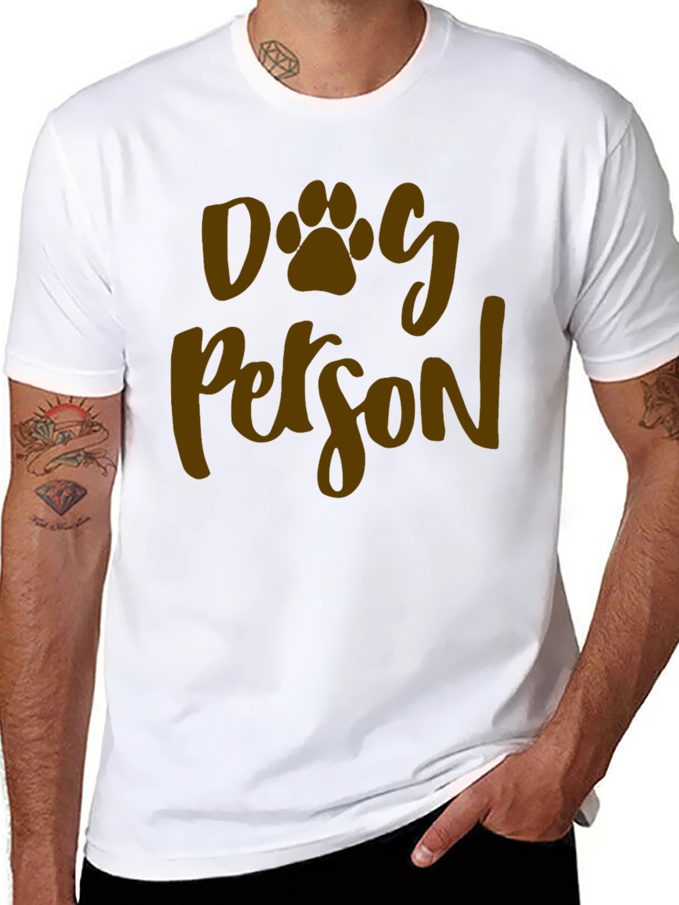 Dog Person Graphic Tee -  Unisex Black T-Shirt