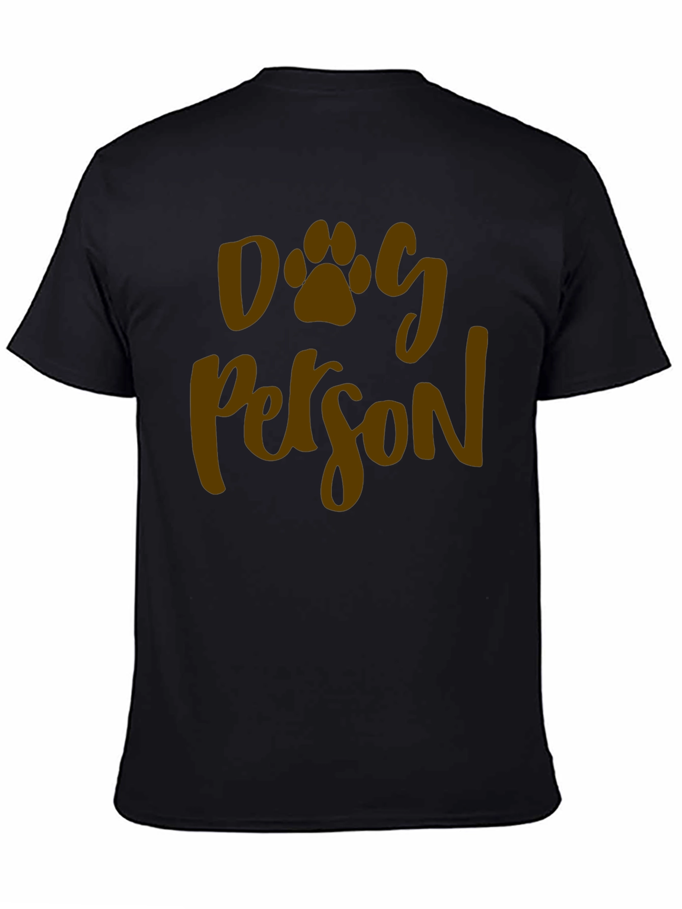 Dog Person Graphic Tee -  Unisex Black T-Shirt