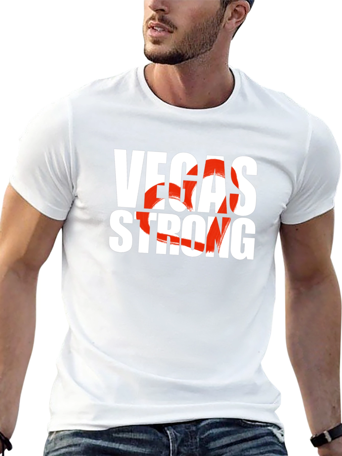 Vegas Strong Graphic Tee - Unisex Black T-Shirt