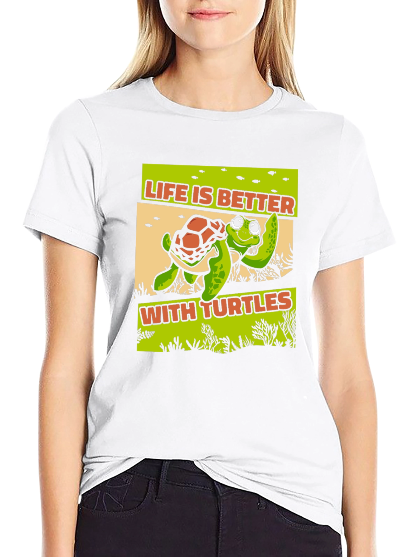 Life is Better With Turtles Graphic T-Shirt