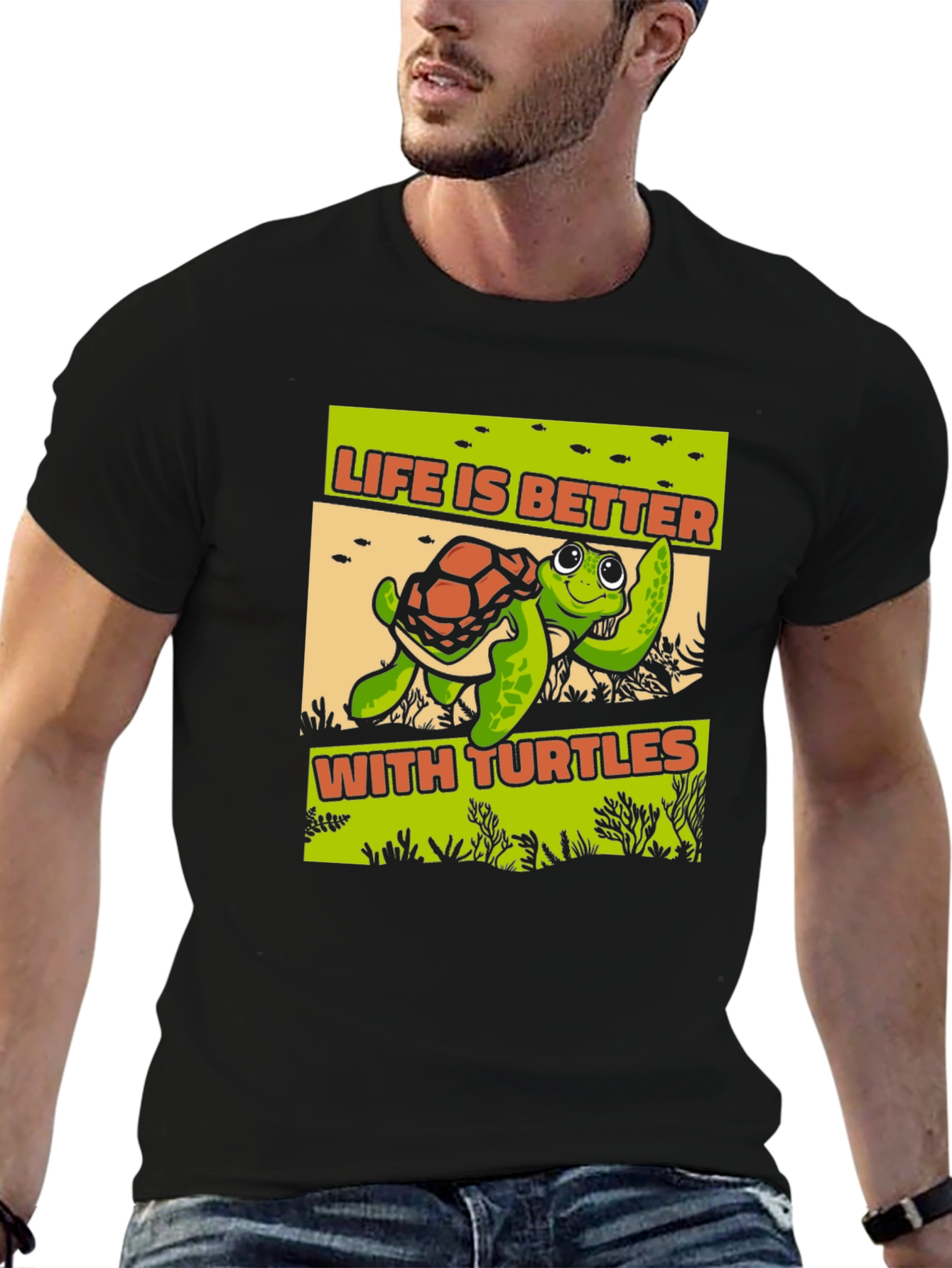 Life is Better With Turtles Graphic T-Shirt