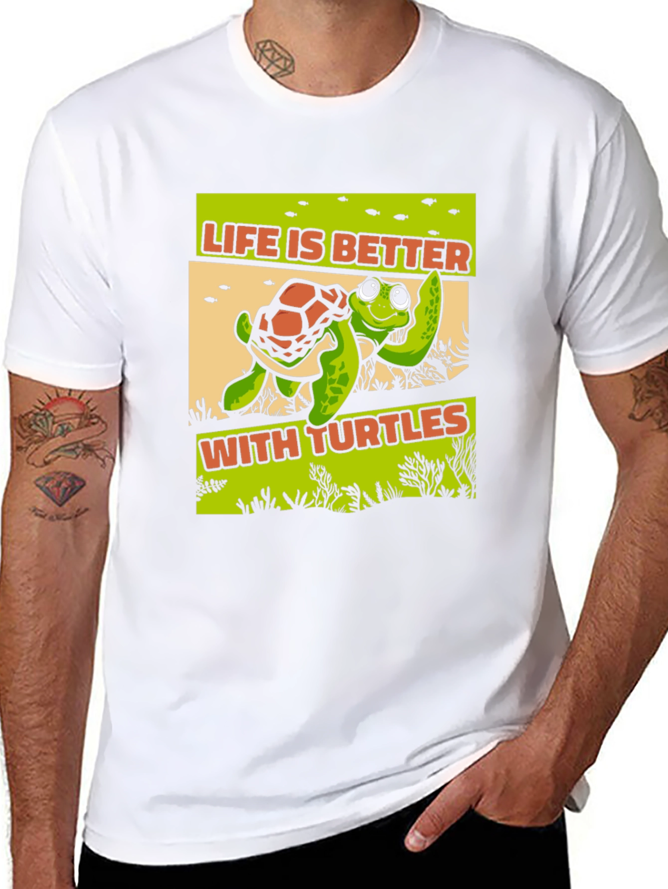 Life is Better With Turtles Graphic T-Shirt