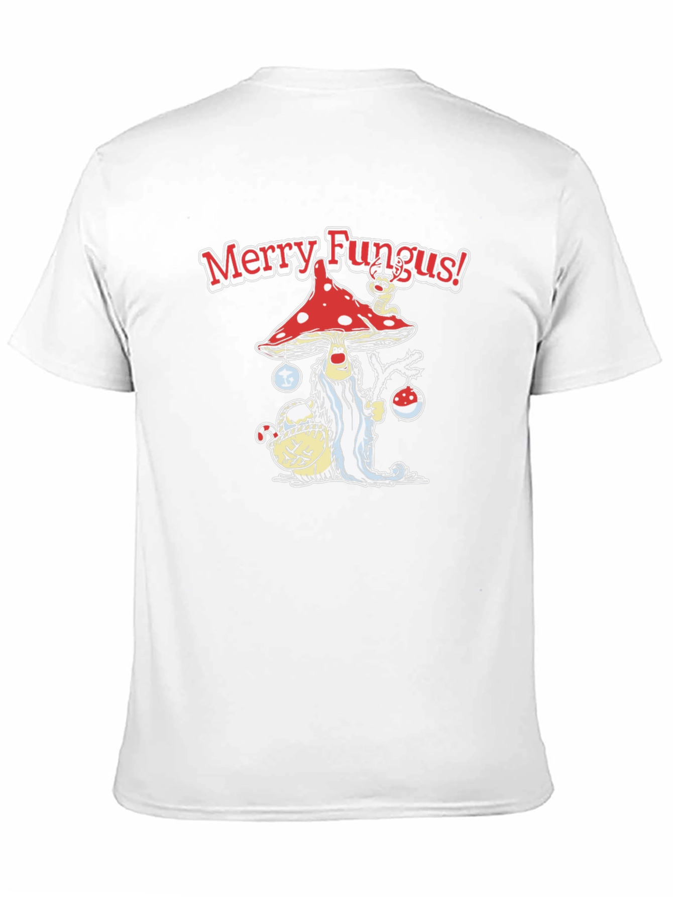 Merry Fungus Graphic T-Shirt - Holiday Humor
