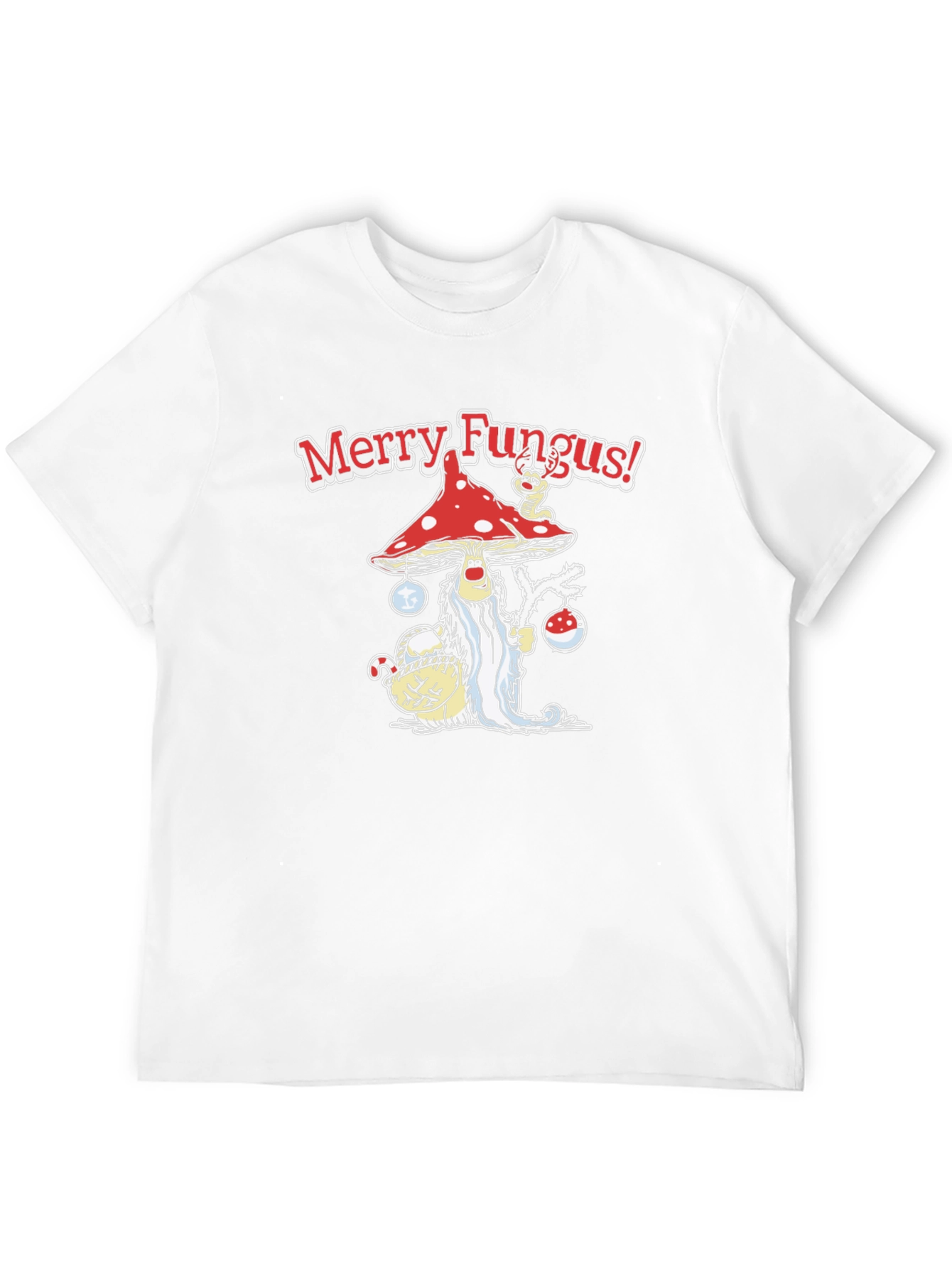Merry Fungus Graphic T-Shirt - Holiday Humor