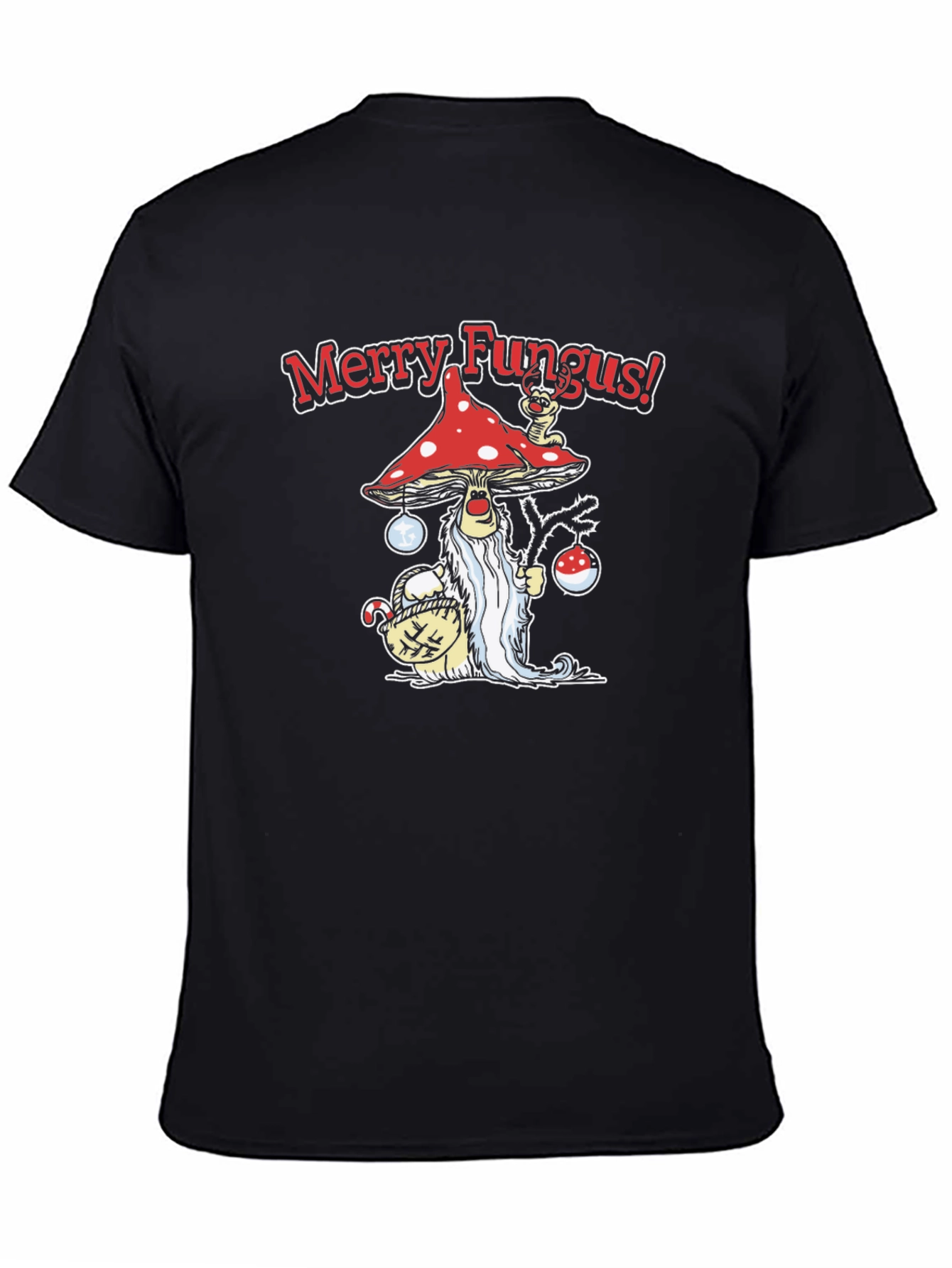 Merry Fungus Graphic T-Shirt - Holiday Humor
