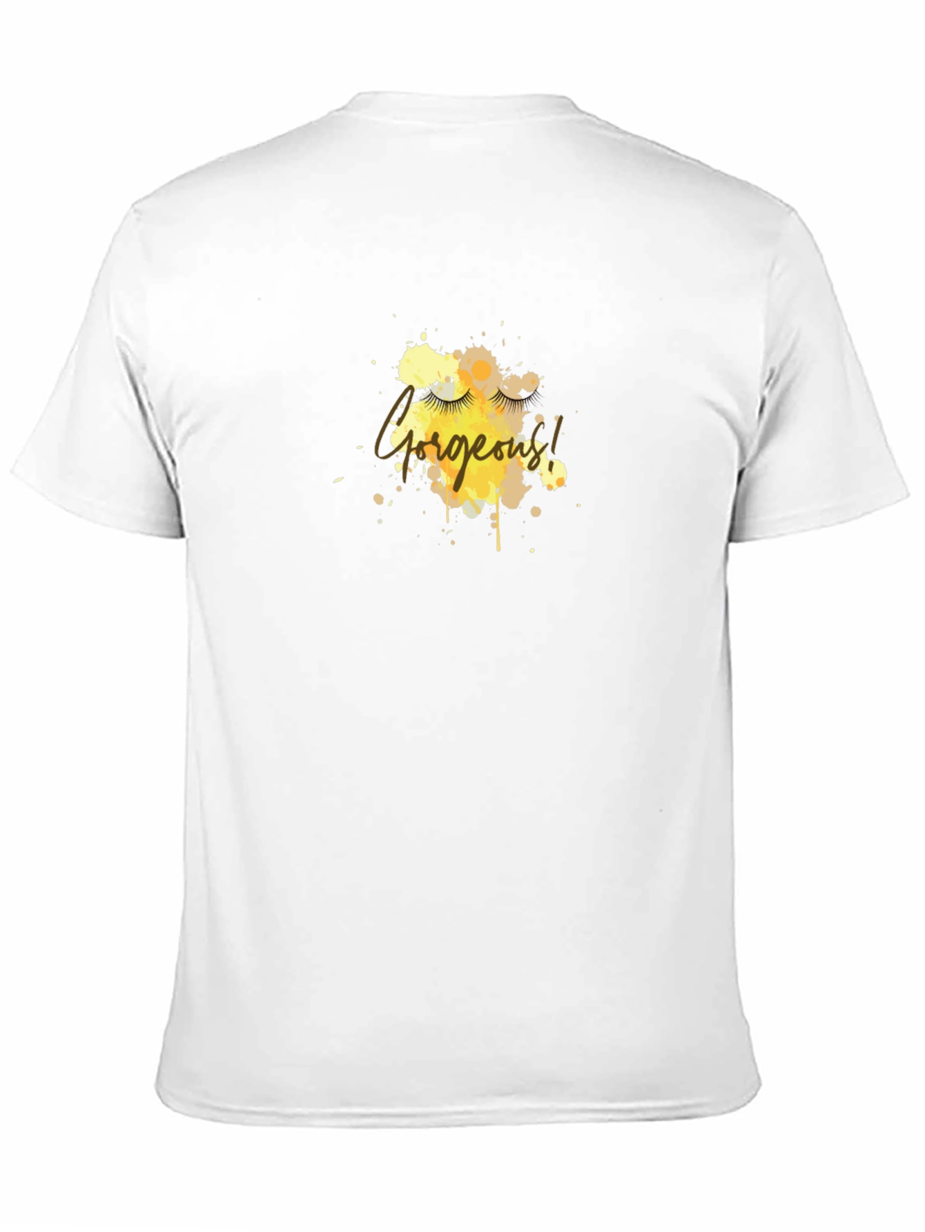 Gorgeous Eyelash Graphic Tee - Black Cotton Blend