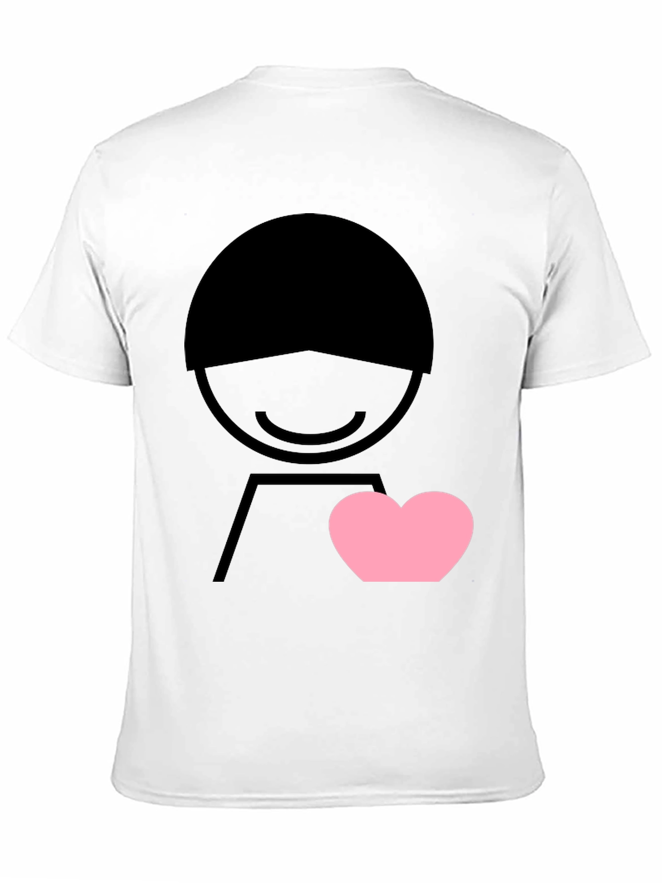 Heart Graphic Tee - Mens Black Short Sleeve