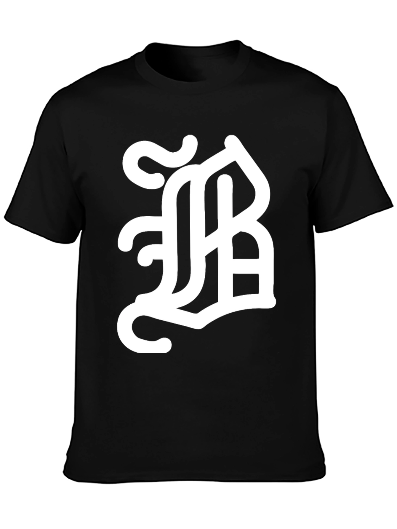 Monogram B Graphic Tee - Stylish & Bold