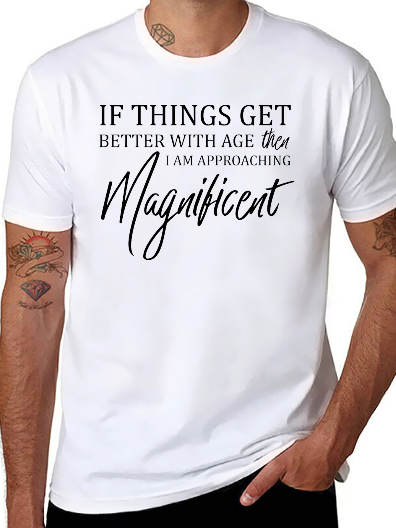 Magnificent Age Black Graphic Tee