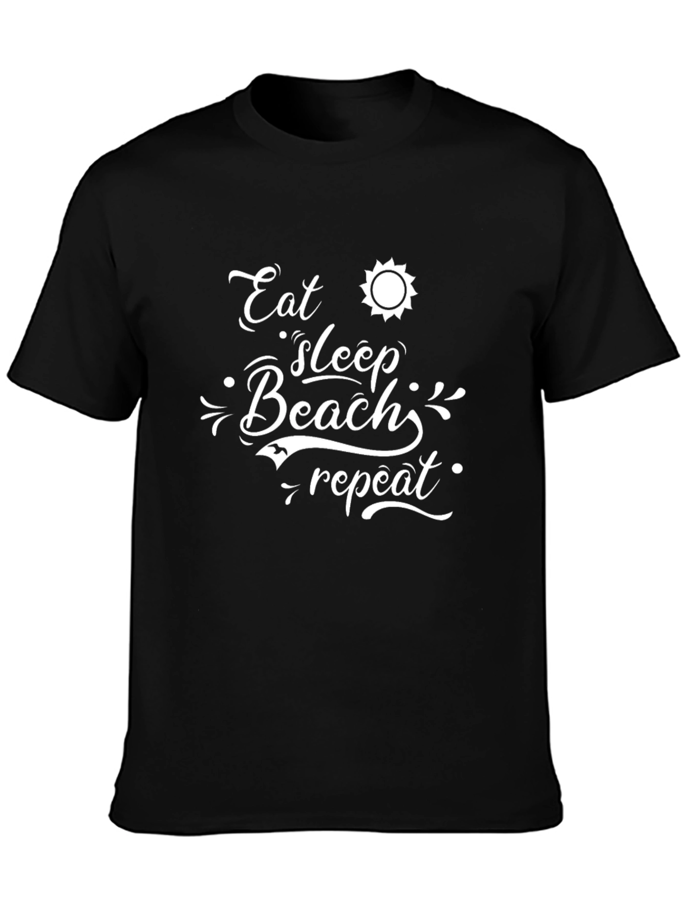 Eat Sleep Beach Repeat Graphic Tee