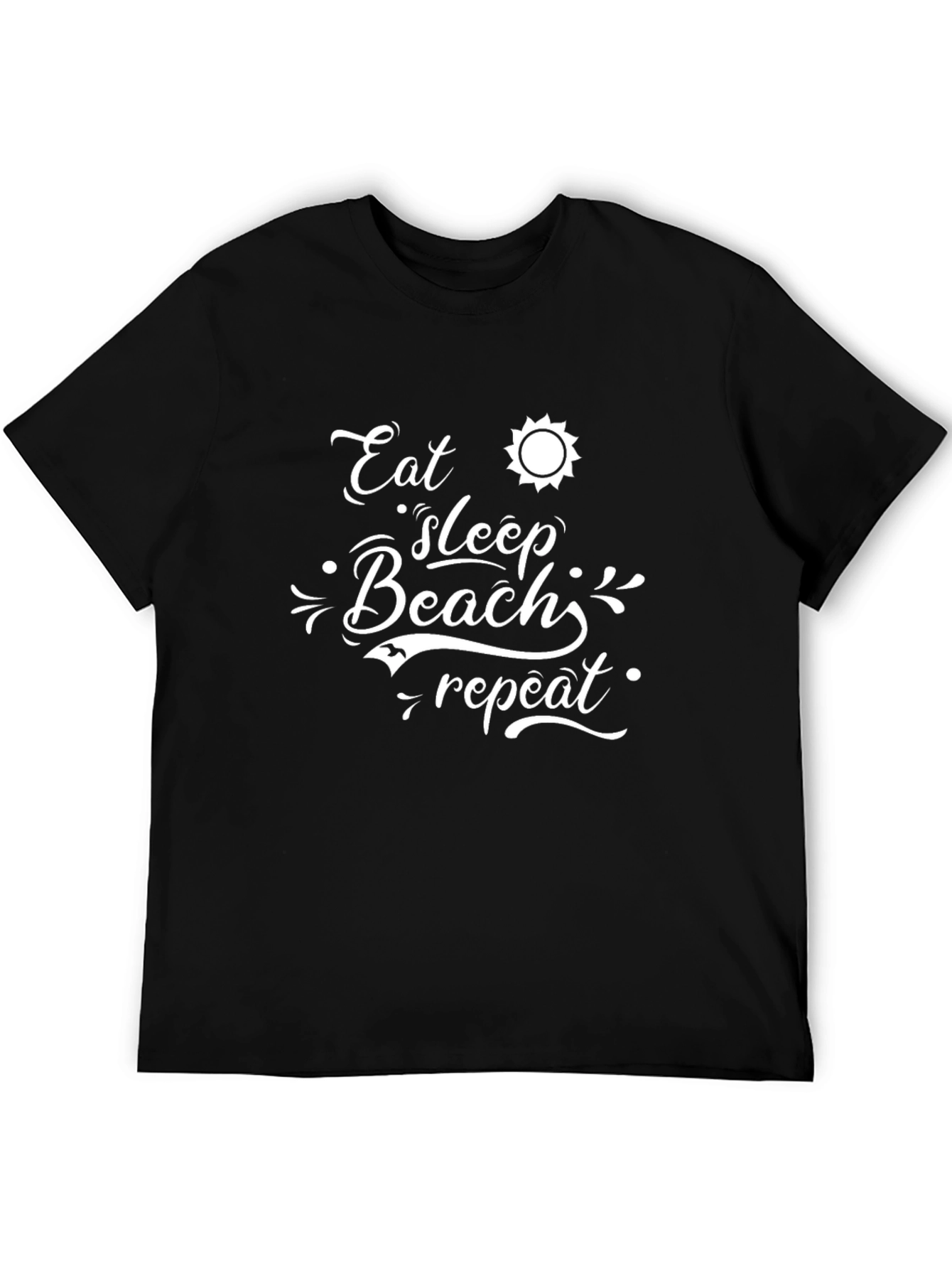 Eat Sleep Beach Repeat Graphic Tee