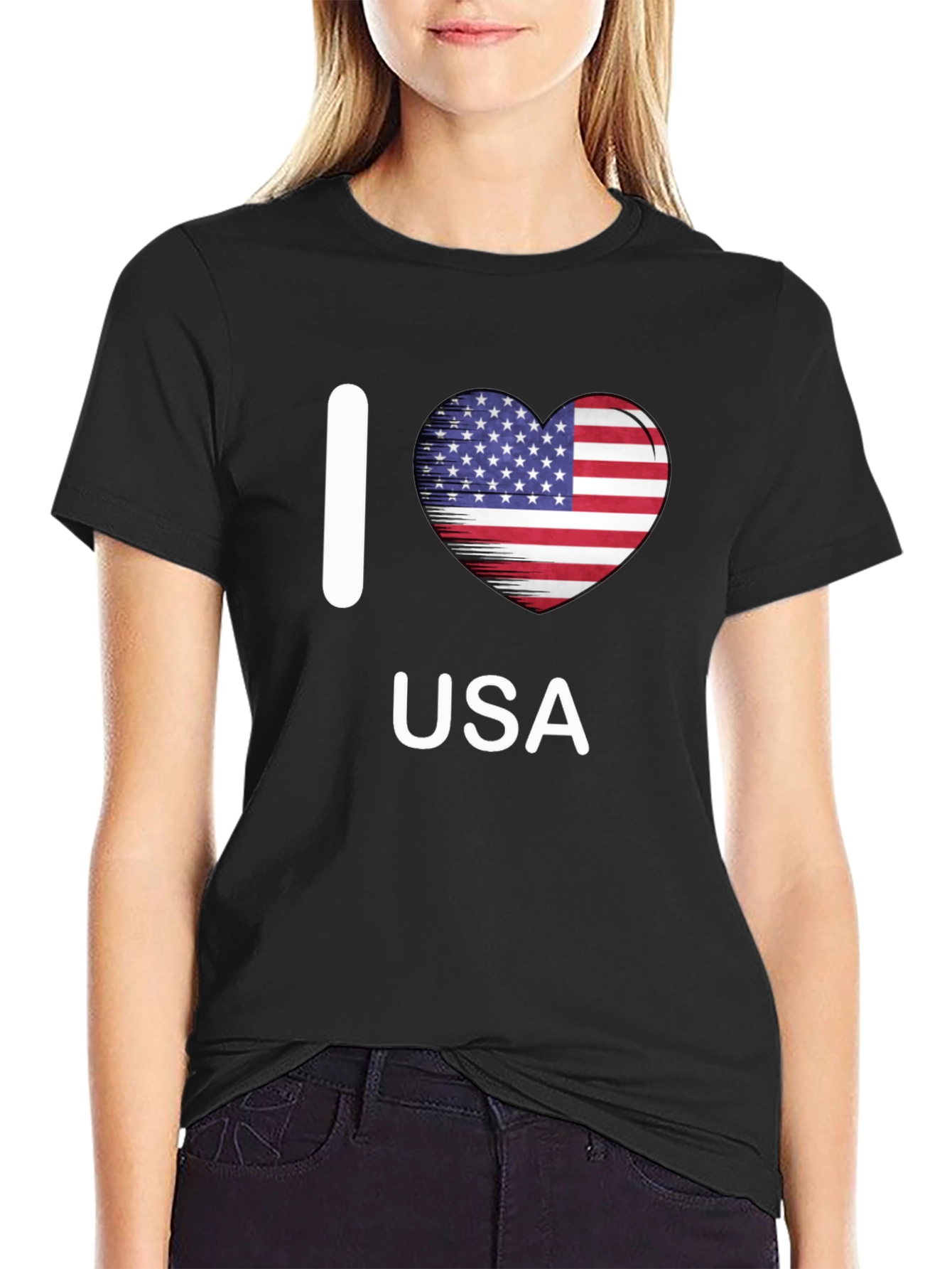 I Heart USA Patriotic T-Shirt